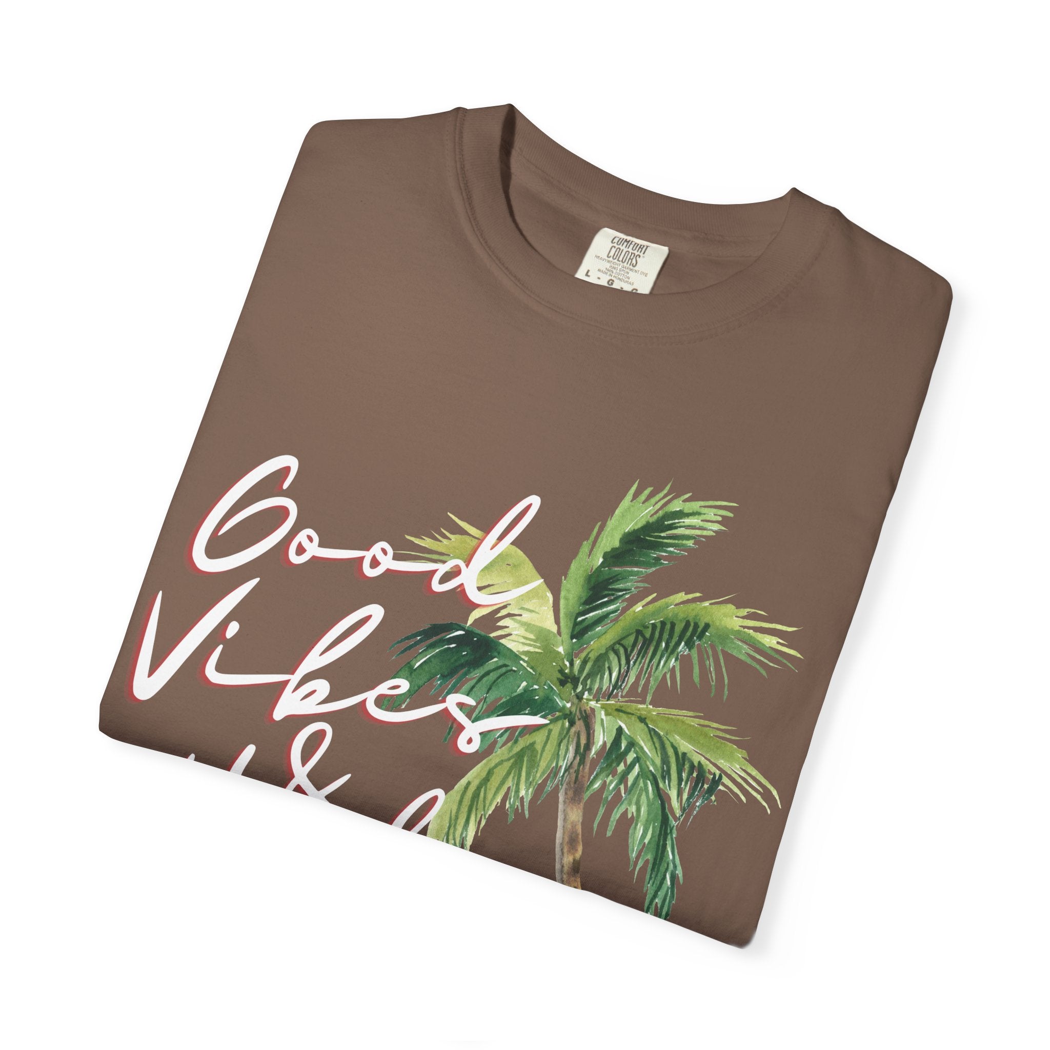 Good Vibes & High Tides T-Shirt — Retro Palm Beach Surf Tee