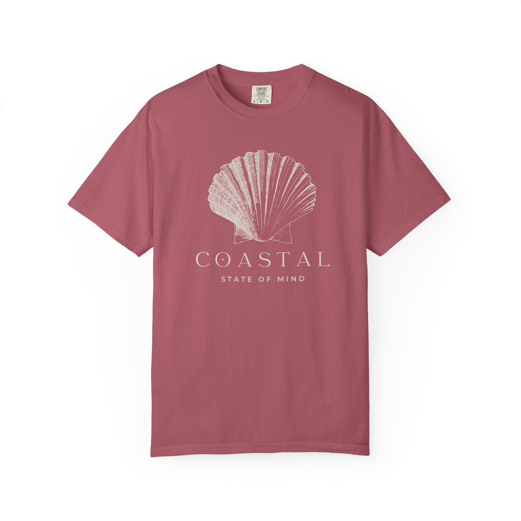 Coastal Shell T-Shirt — Subtle Seashell Graphic Tee