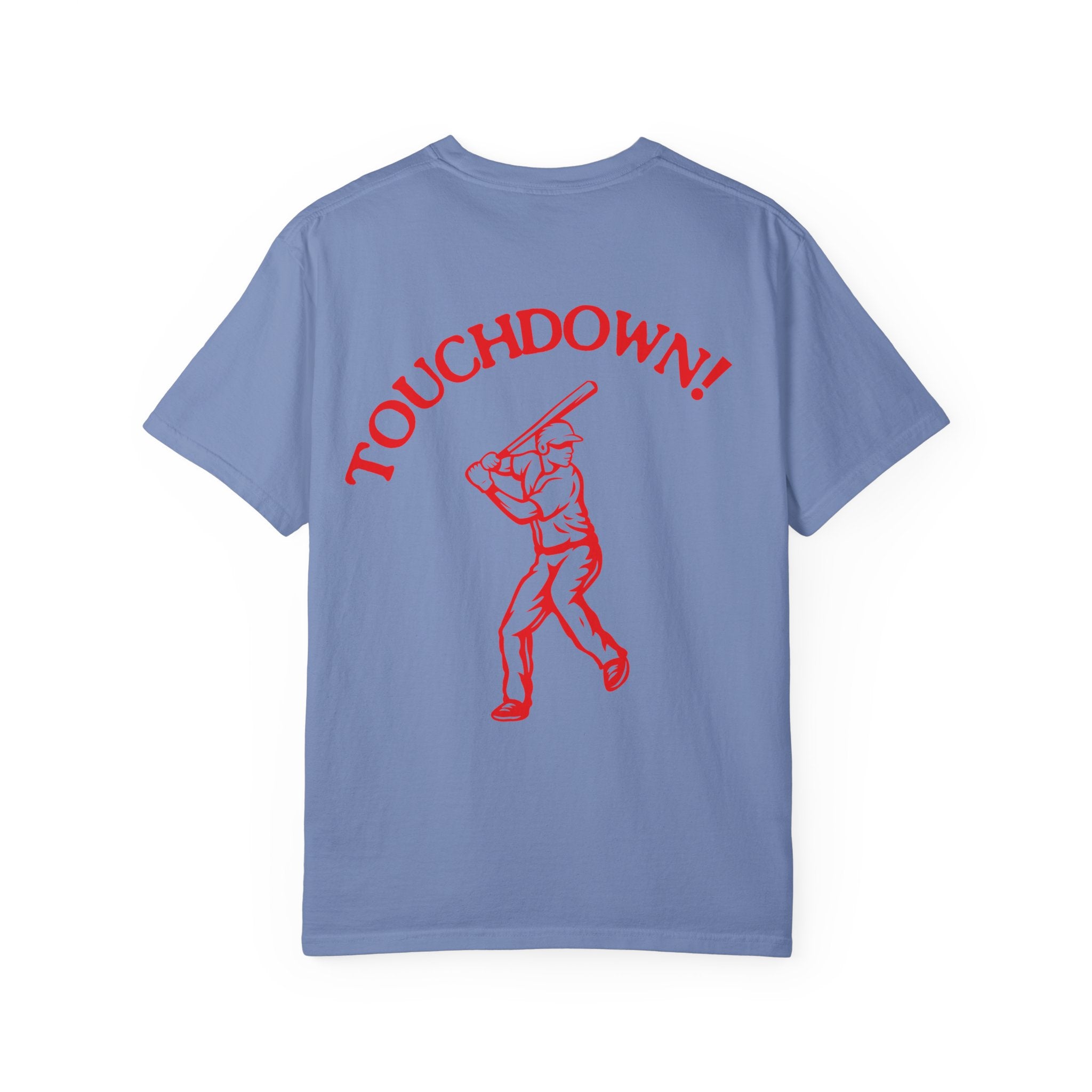 Homerun Hitters Club T-Shirt — Retro Baseball 'Touchdown!' Graphic Tee