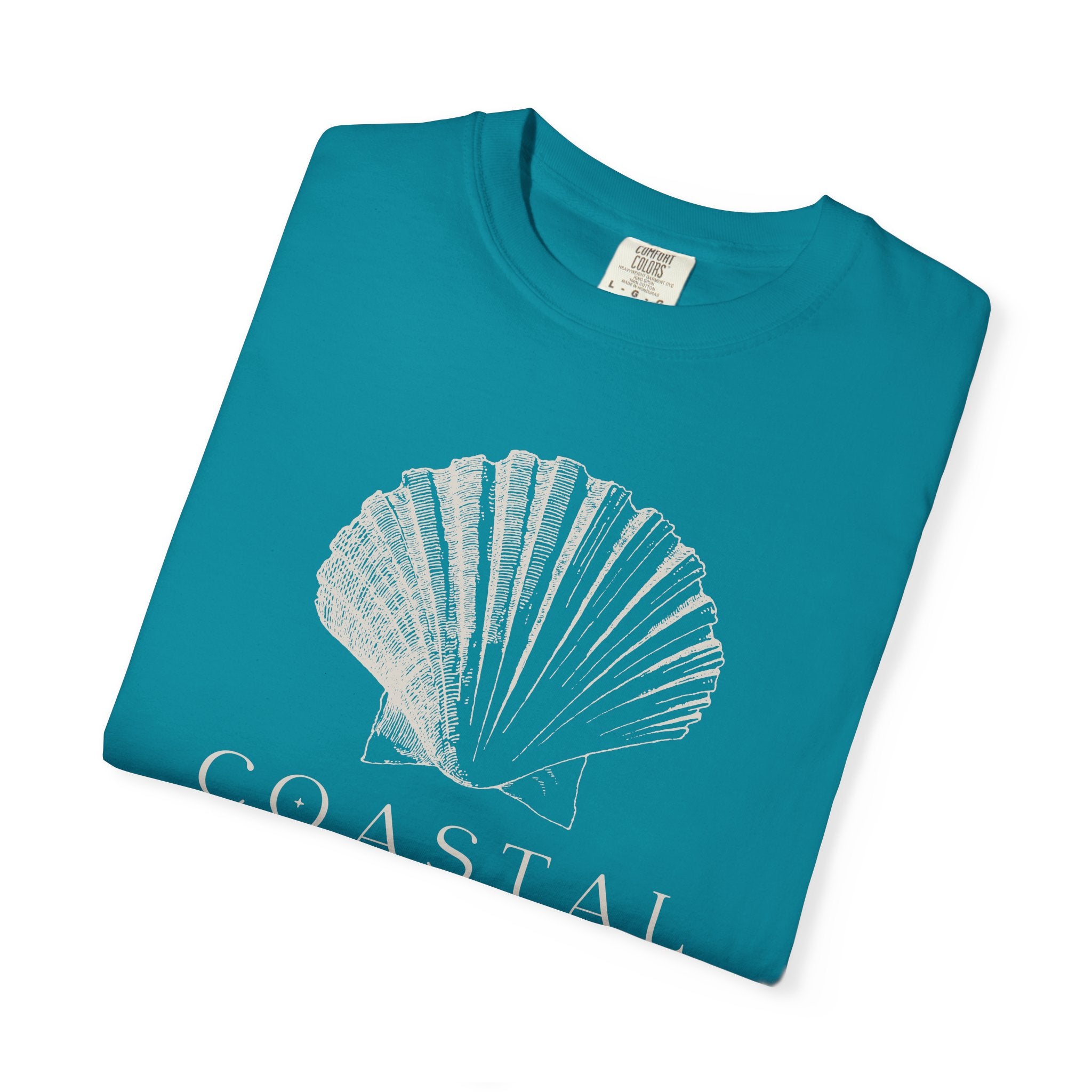Coastal Shell T-Shirt — Subtle Seashell Graphic Tee