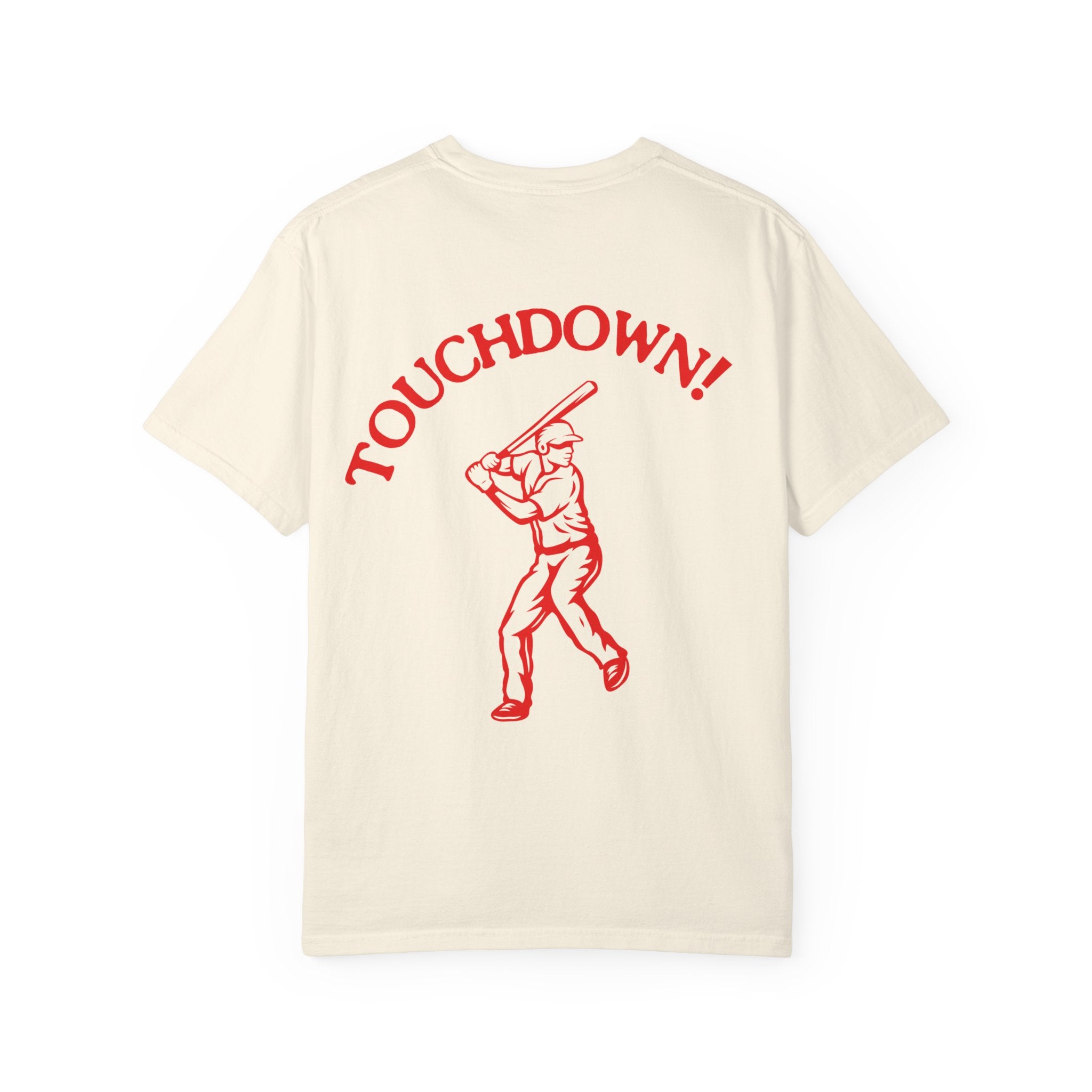 Homerun Hitters Club T-Shirt — Retro Baseball 'Touchdown!' Graphic Tee