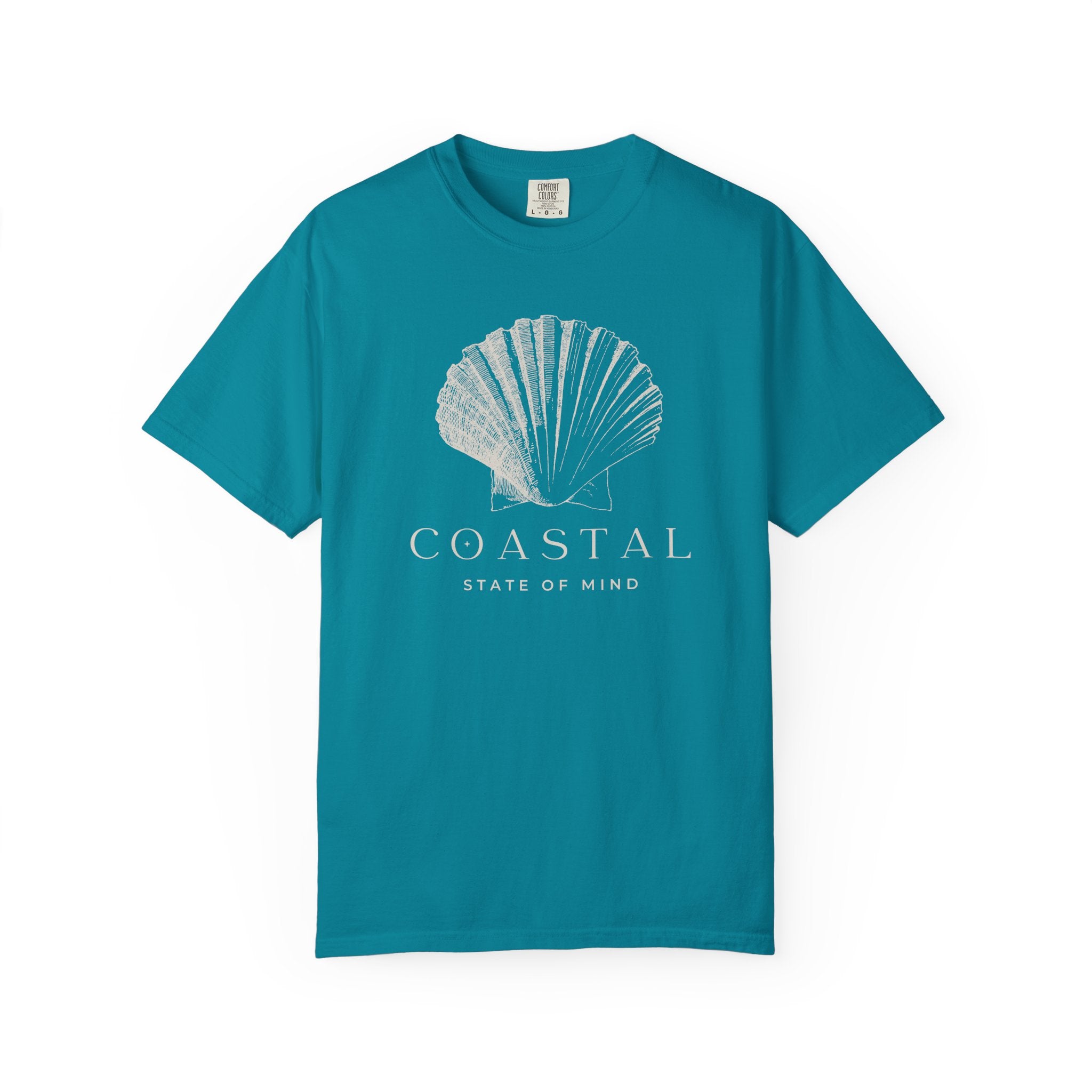 Coastal Shell T-Shirt — Subtle Seashell Graphic Tee