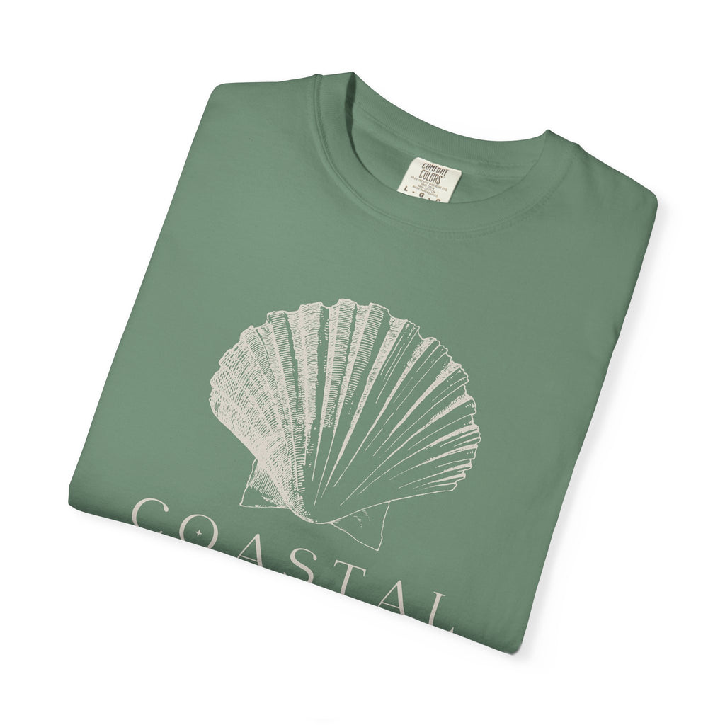 Coastal Shell T-Shirt — Subtle Seashell Graphic Tee