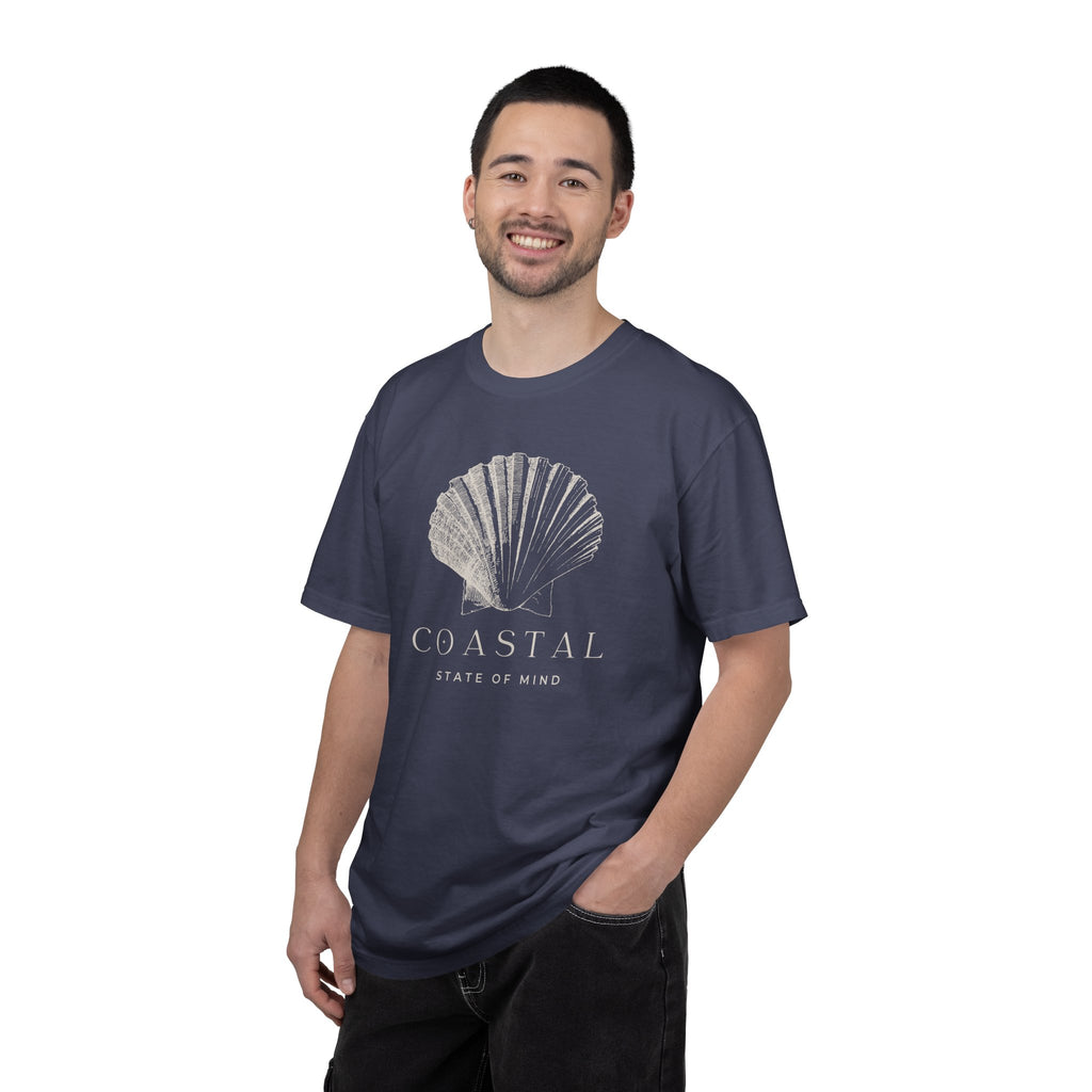 Coastal Shell T-Shirt — Subtle Seashell Graphic Tee