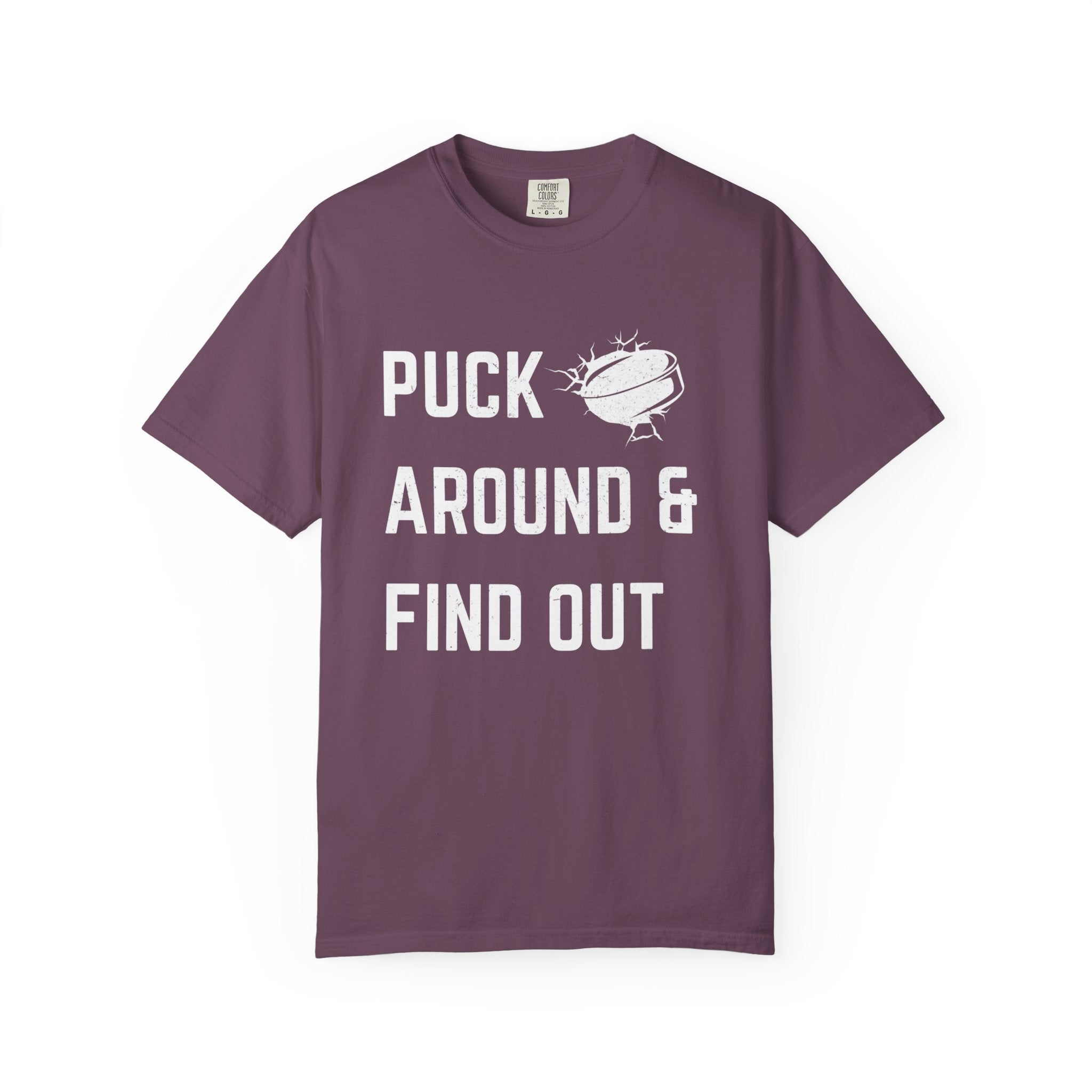 Hockey 'Puck Around & Find Out' Graphic T-Shirt