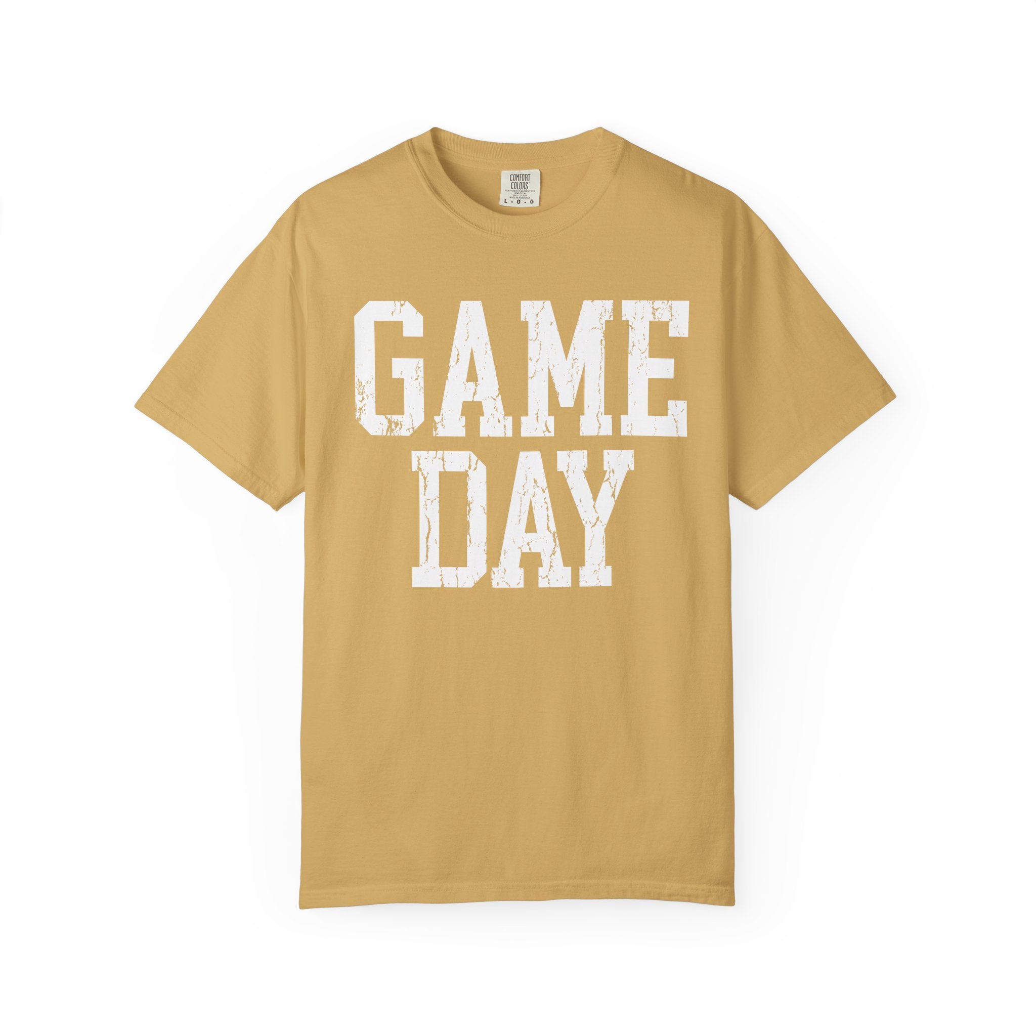 White Garment-Dyed T-Shirt — Classic Crewneck Tee