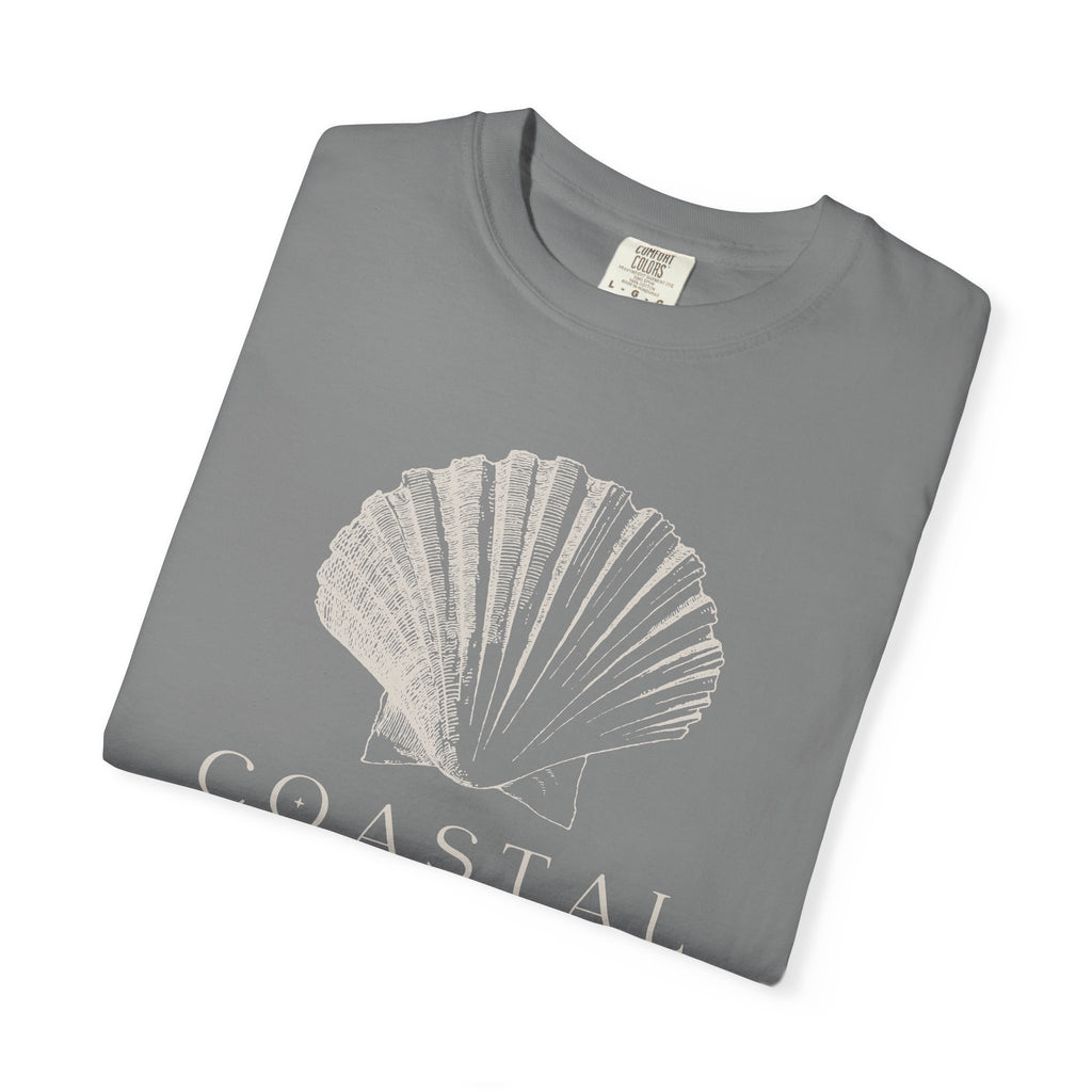 Coastal Shell T-Shirt — Subtle Seashell Graphic Tee