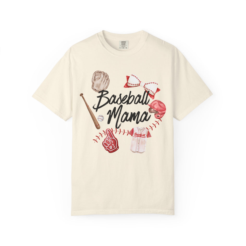 Baseball Mama T-Shirt — Soft Garment-Dyed Tee