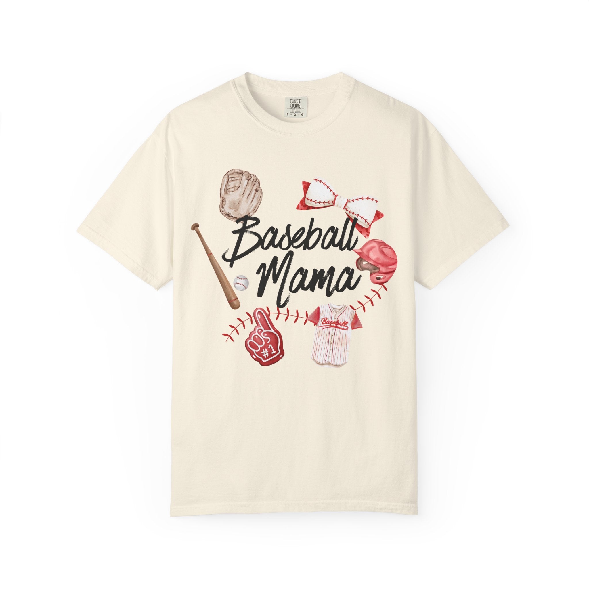 Baseball Mama T-Shirt — Soft Garment-Dyed Tee