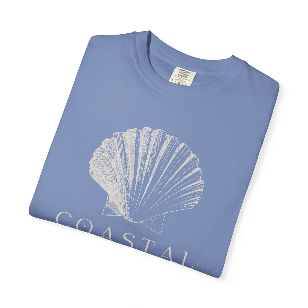 Coastal Shell T-Shirt — Subtle Seashell Graphic Tee