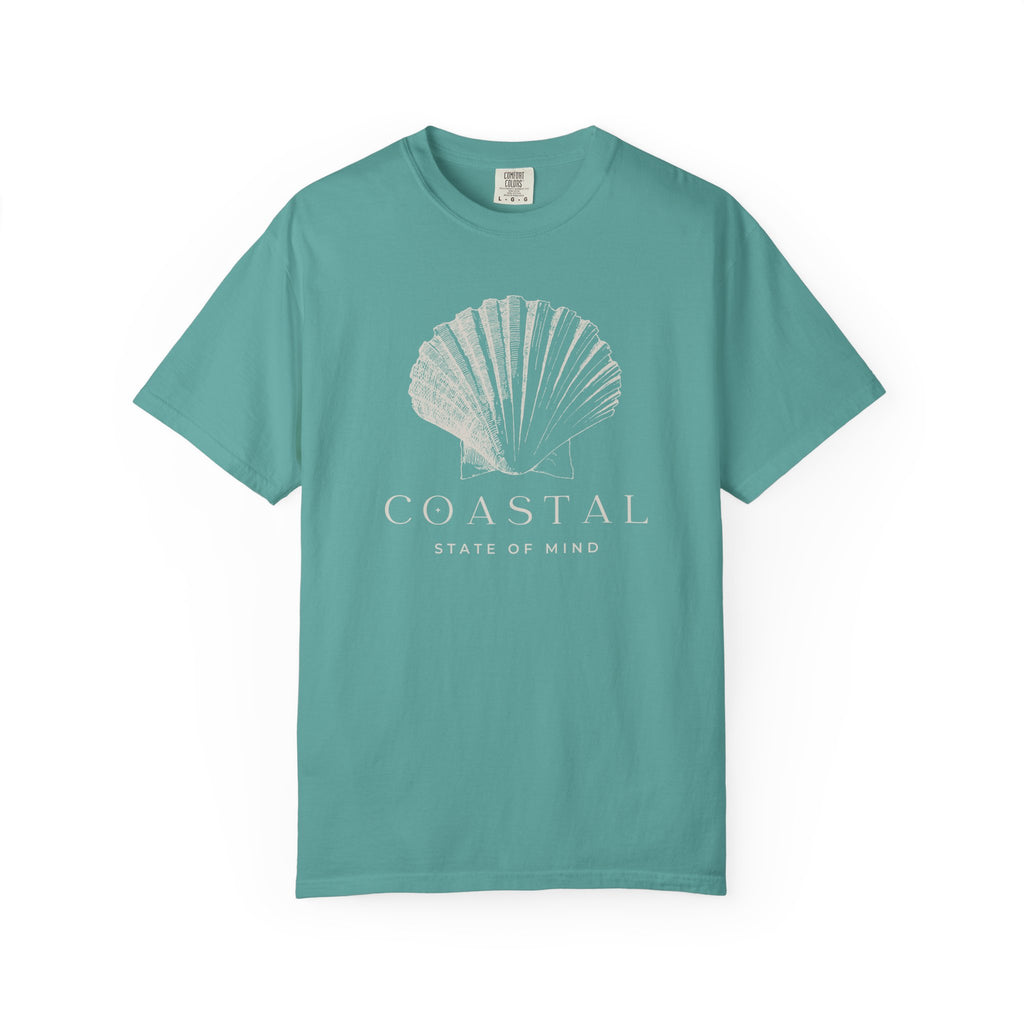 Coastal Shell T-Shirt — Subtle Seashell Graphic Tee