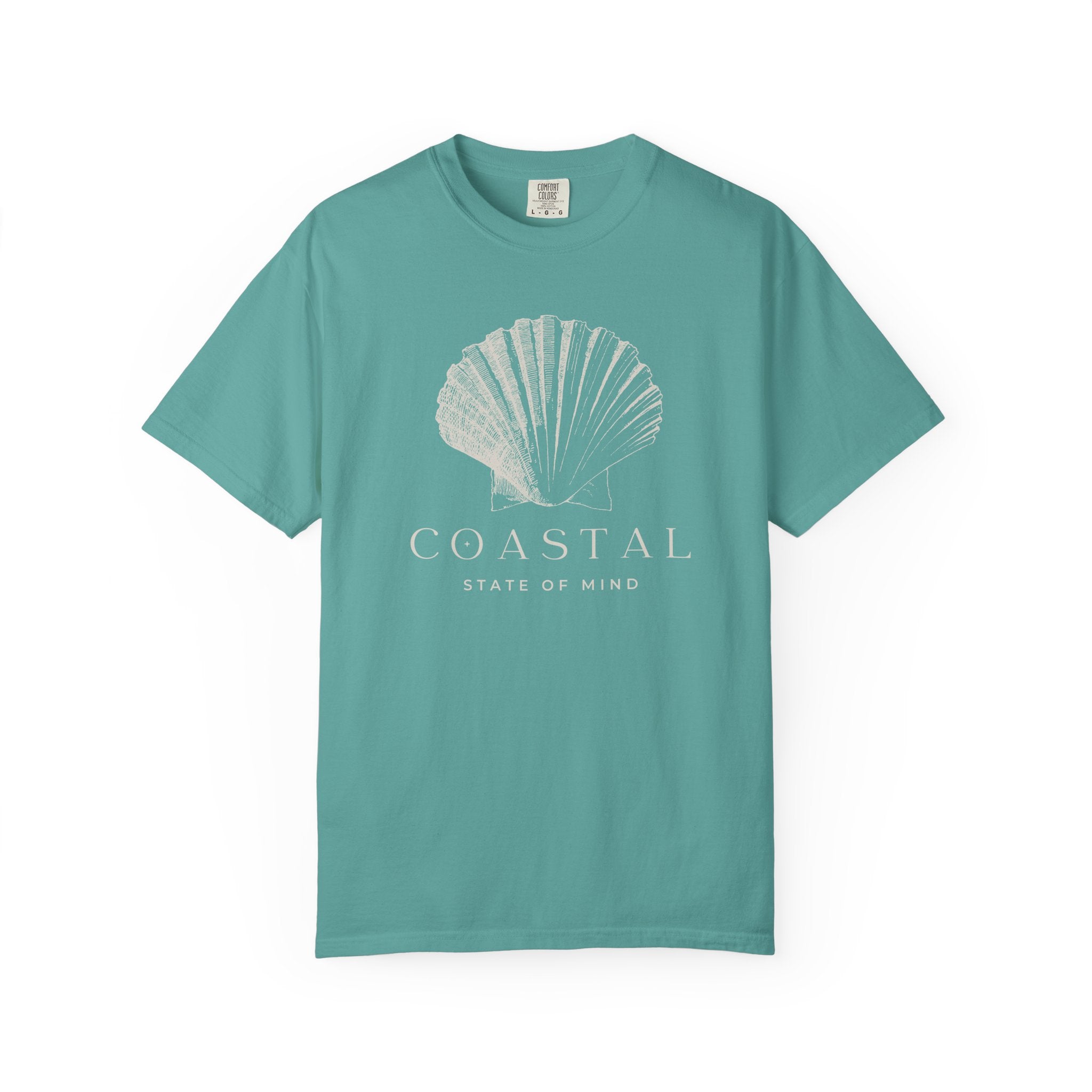 Coastal Shell T-Shirt — Subtle Seashell Graphic Tee