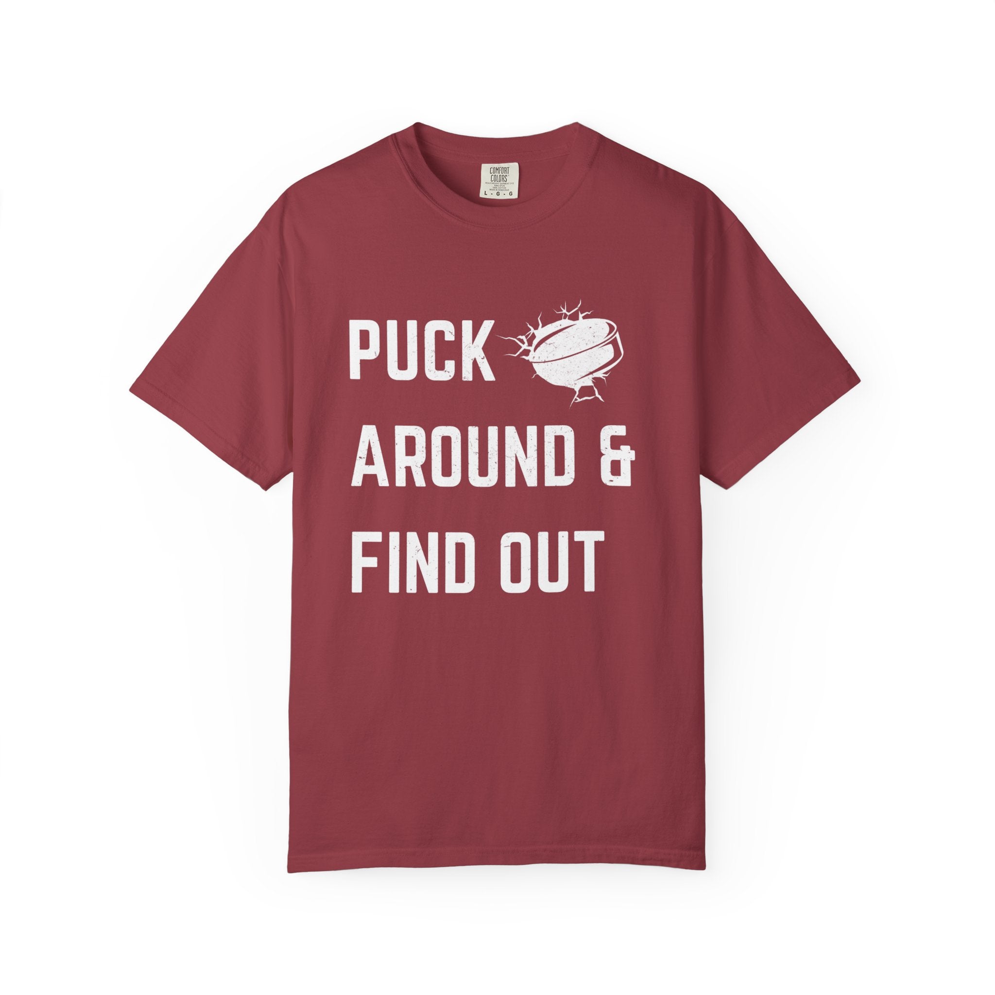 Hockey 'Puck Around & Find Out' Graphic T-Shirt