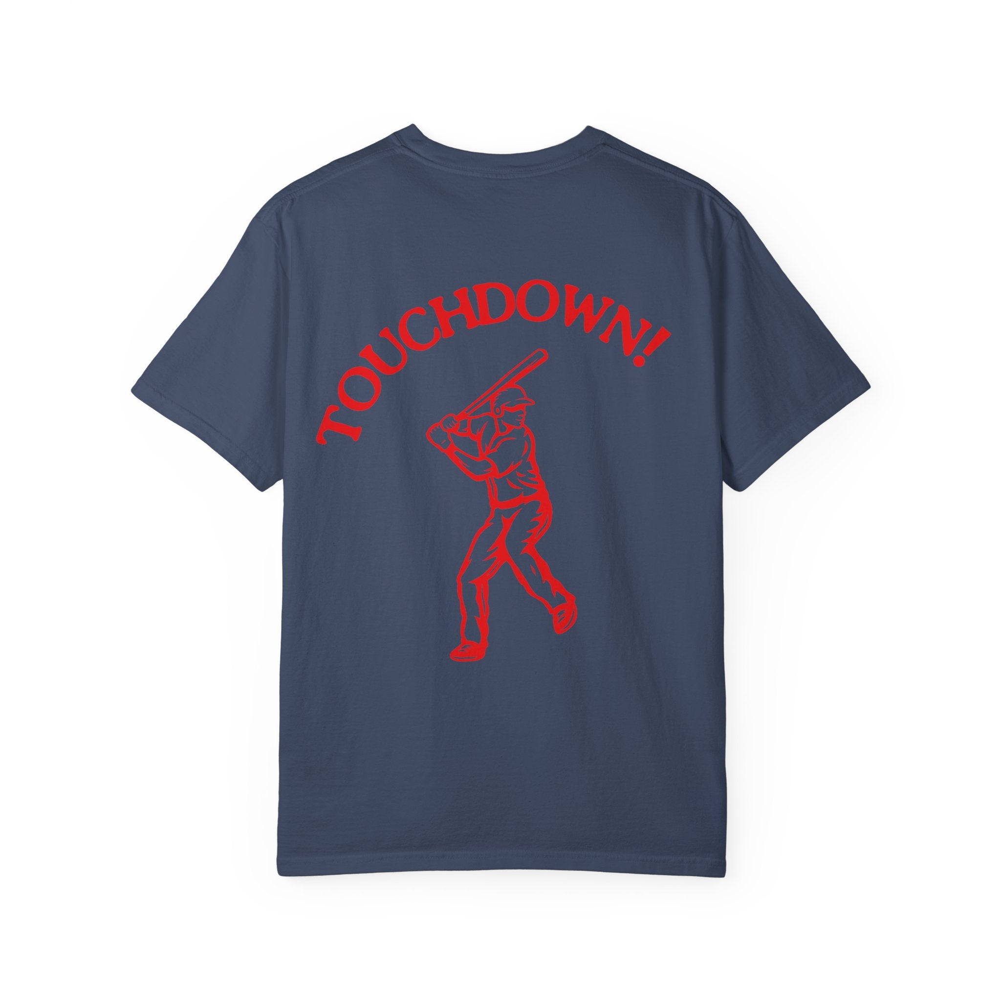 Homerun Hitters Club T-Shirt — Retro Baseball 'Touchdown!' Graphic Tee