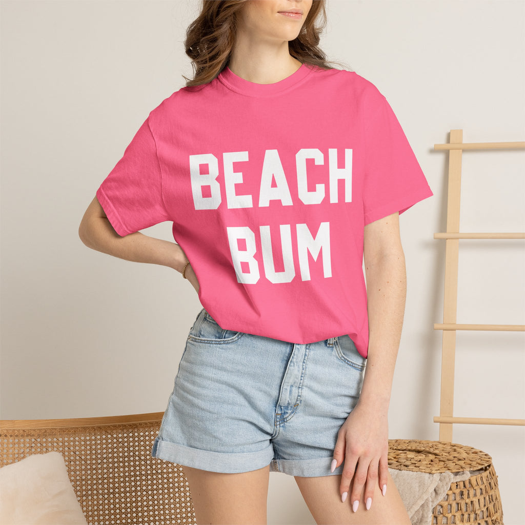 Beach Bum T-Shirt — Retro Bold Text Summer Tee