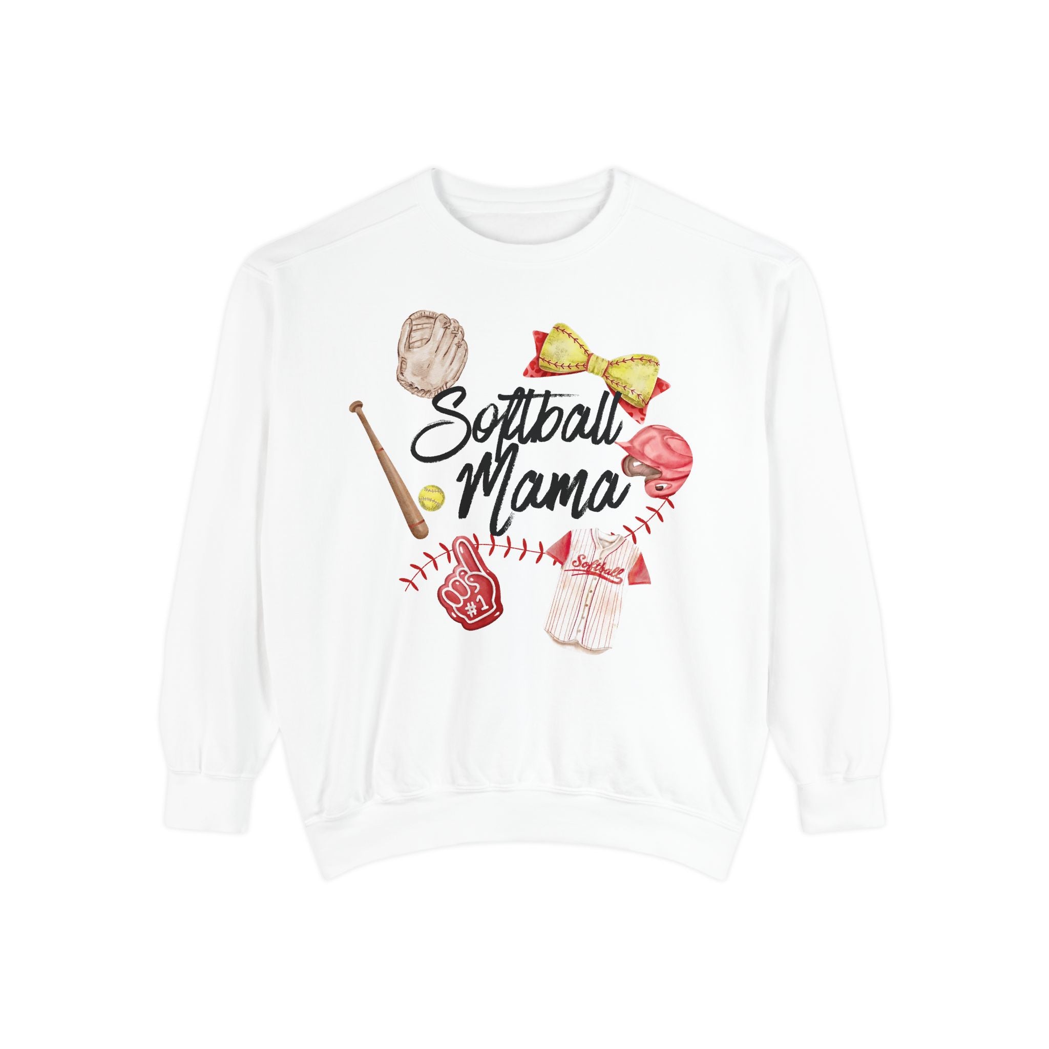 Softball Mama Vintage Sweatshirt