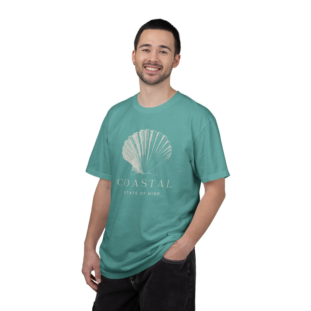 Coastal Shell T-Shirt — Subtle Seashell Graphic Tee