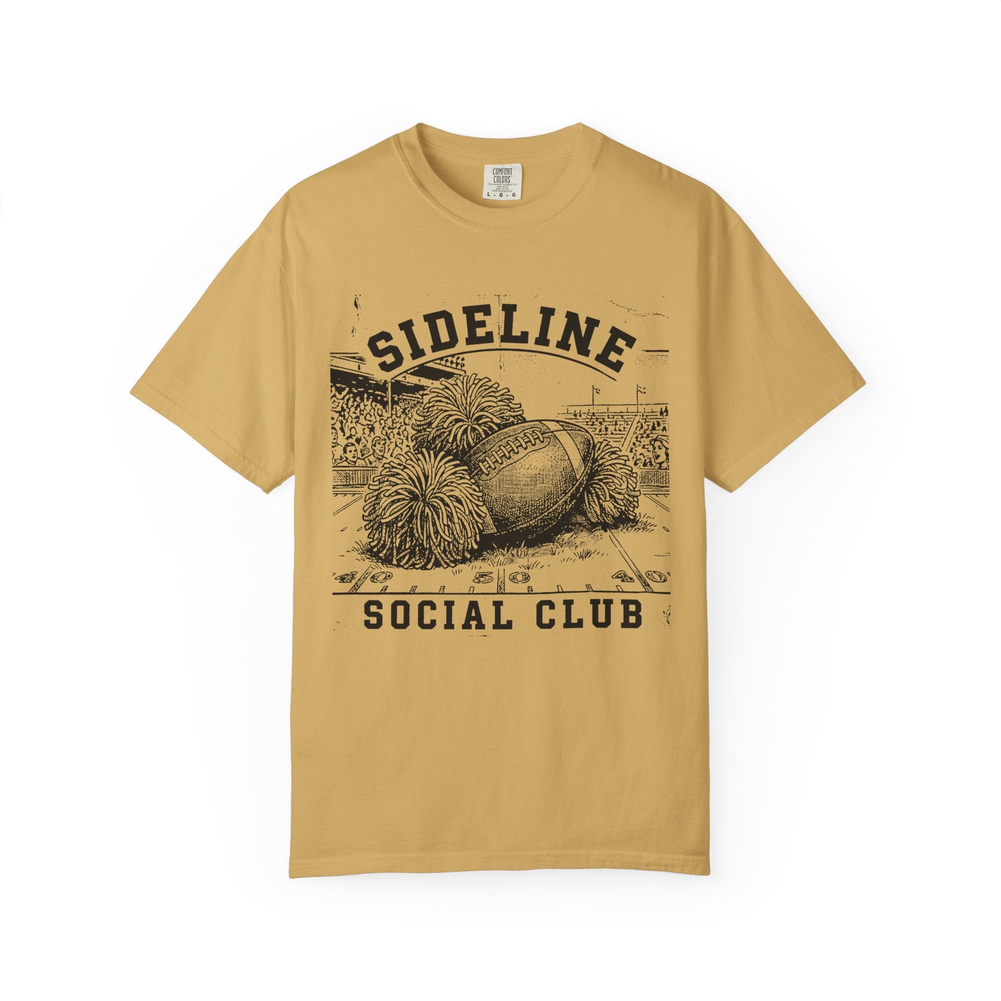 Sideline Social Club Football & Pom-Poms T-Shirt
