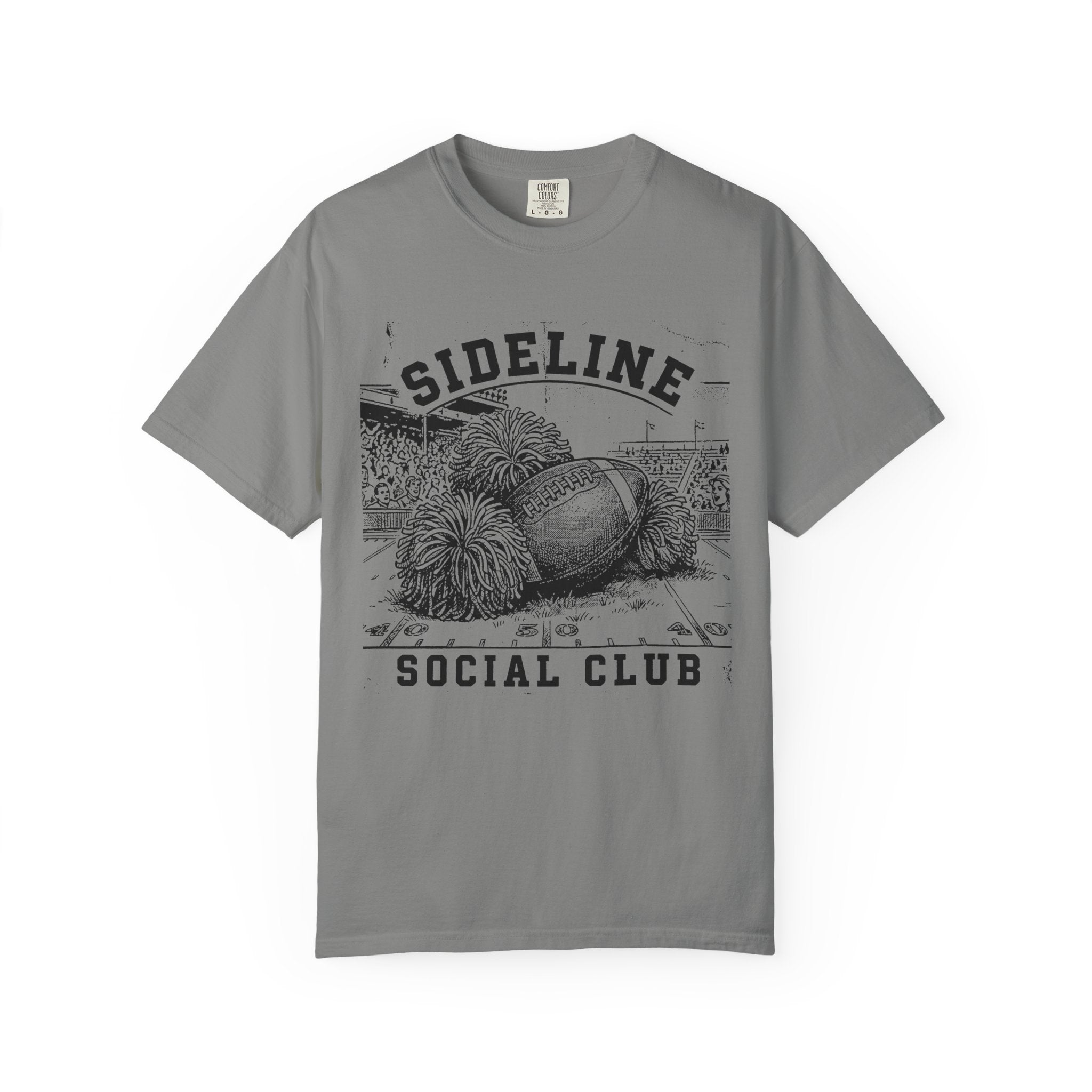 Sideline Social Club Football & Pom-Poms T-Shirt