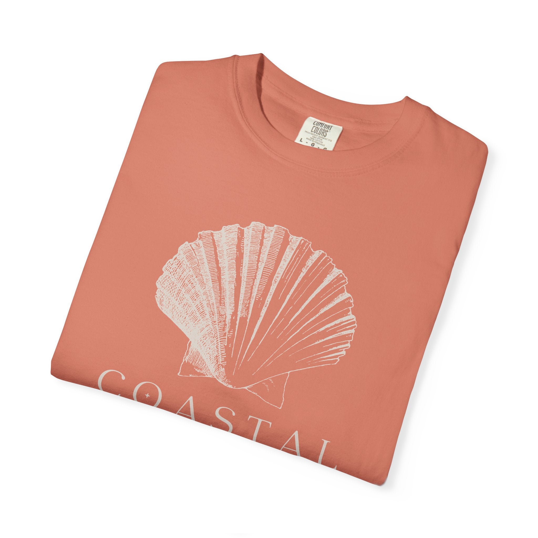 Coastal Shell T-Shirt — Subtle Seashell Graphic Tee