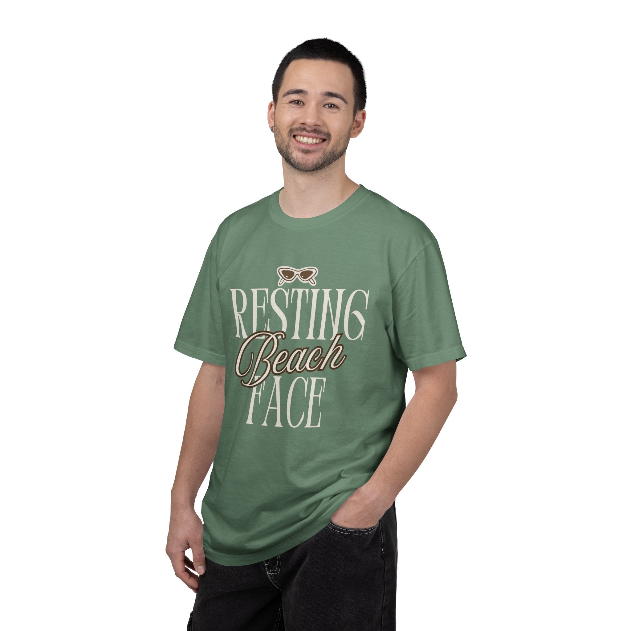 Resting Beach Face Vintage Wash T-Shirt