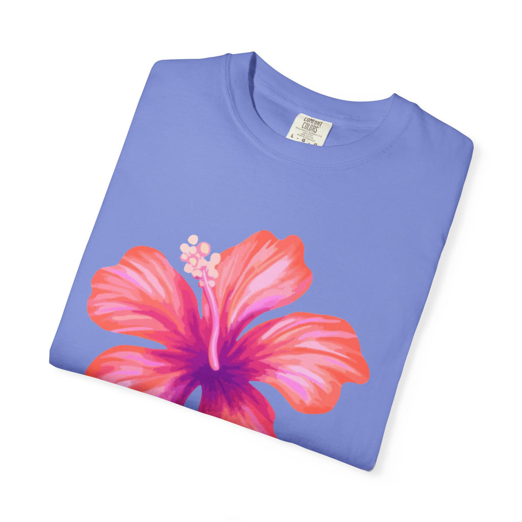 Hibiscus Floral T-Shirt – Tropical Pink Flower Tee