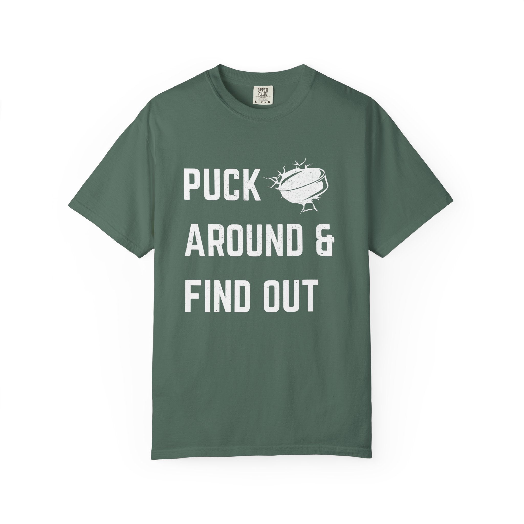 Hockey 'Puck Around & Find Out' Graphic T-Shirt