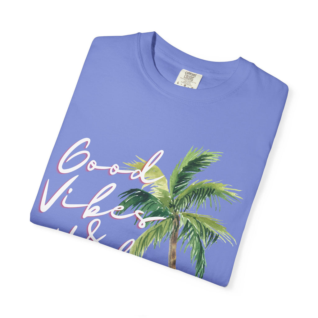 Good Vibes & High Tides T-Shirt — Retro Palm Beach Surf Tee