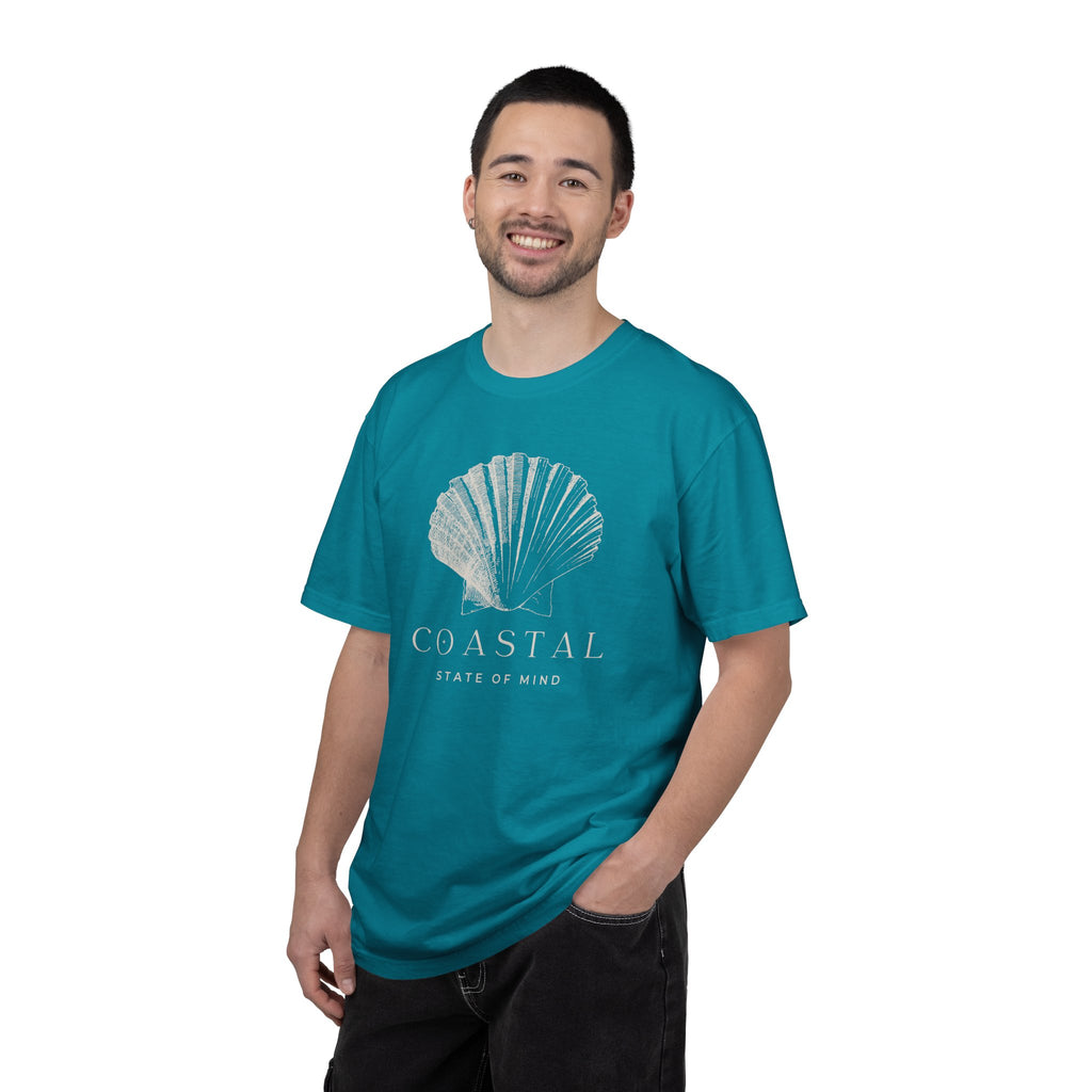 Coastal Shell T-Shirt — Subtle Seashell Graphic Tee