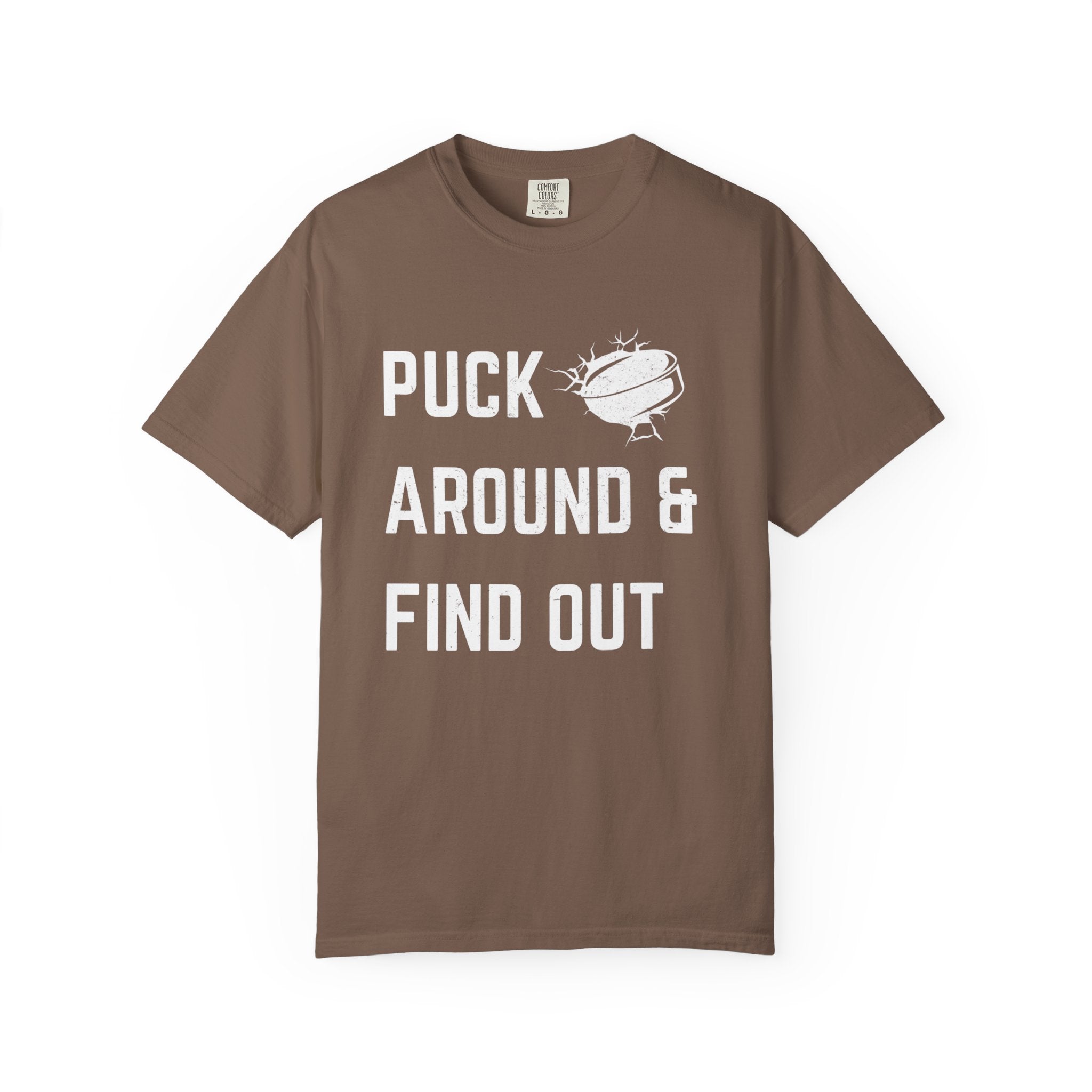 Hockey 'Puck Around & Find Out' Graphic T-Shirt