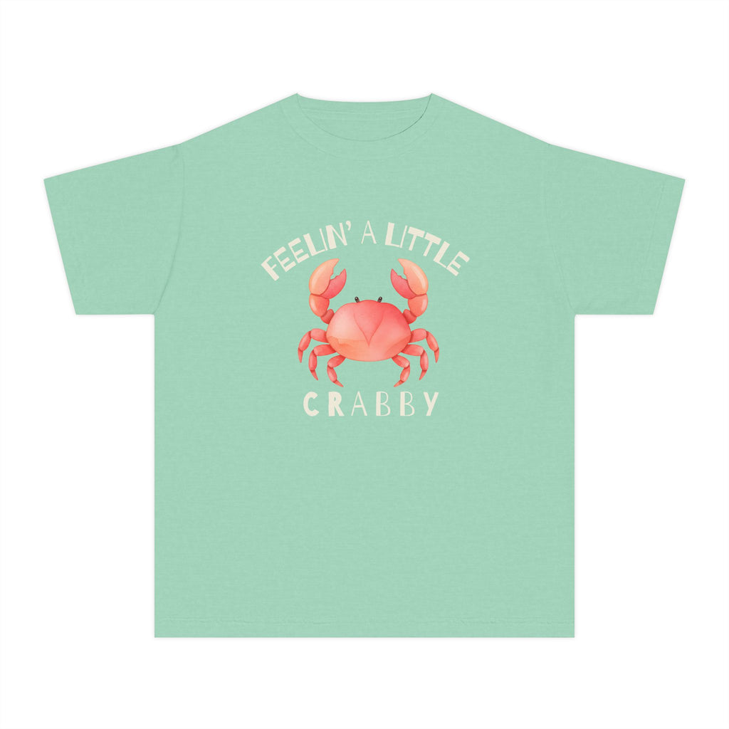 Youth T‑Shirt — "Feelin' A Little Crabby" Cute Crab Graphic Tee