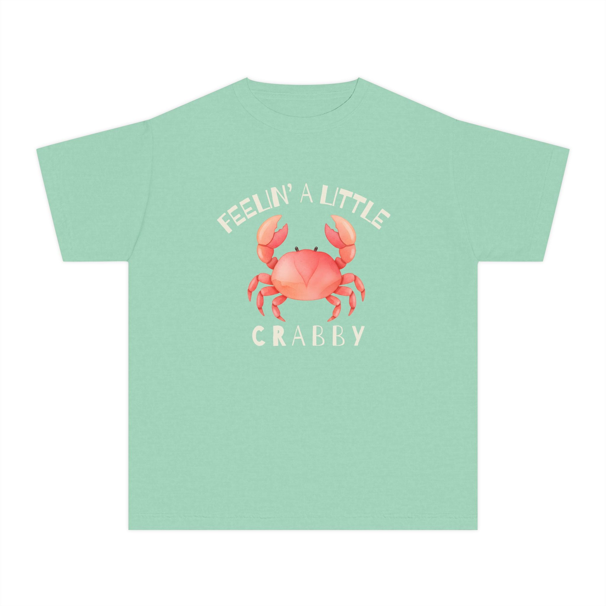 Youth T‑Shirt — "Feelin' A Little Crabby" Cute Crab Graphic Tee