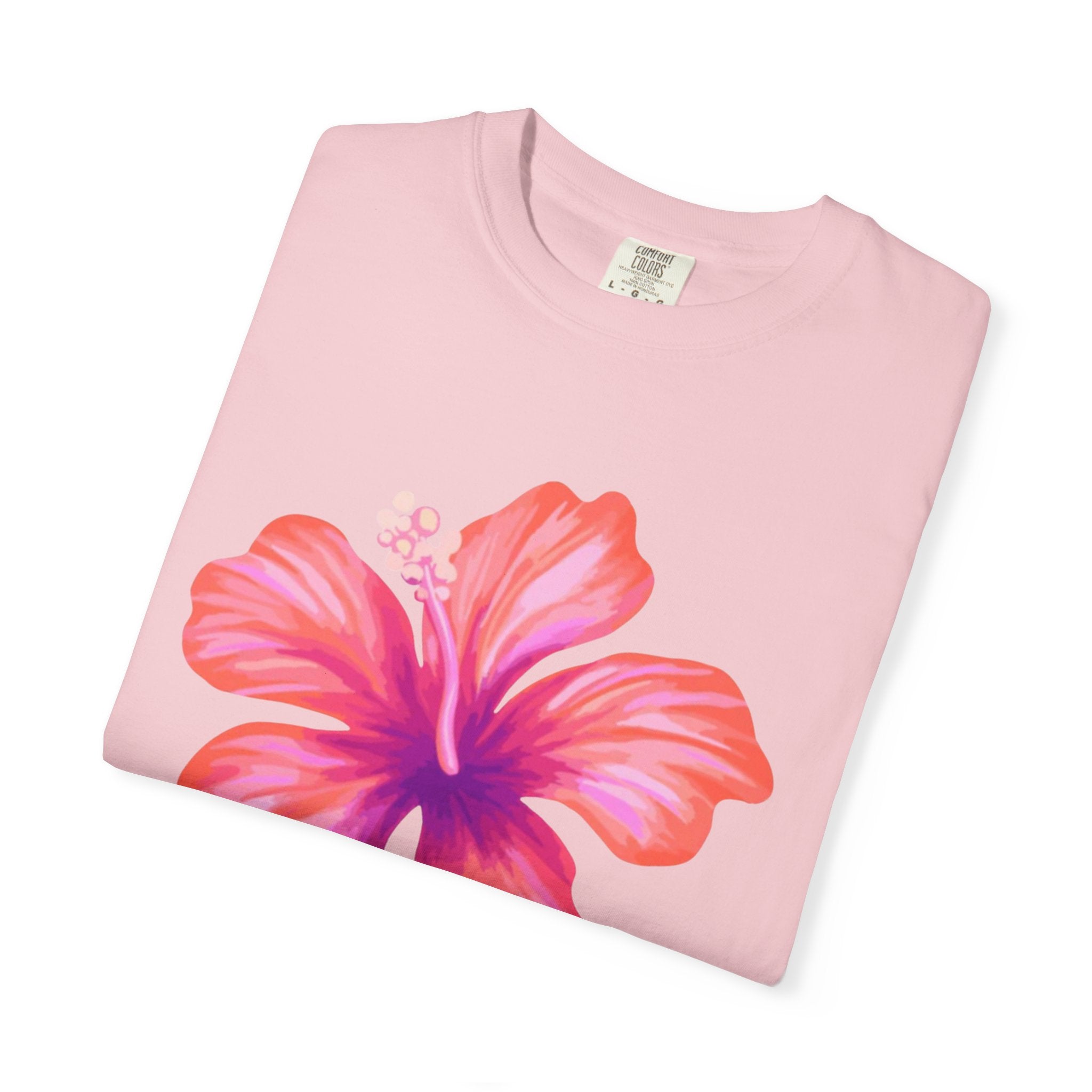 Hibiscus Floral T-Shirt – Tropical Pink Flower Tee