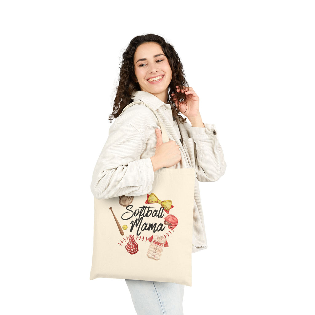Softball Mom Canvas Tote