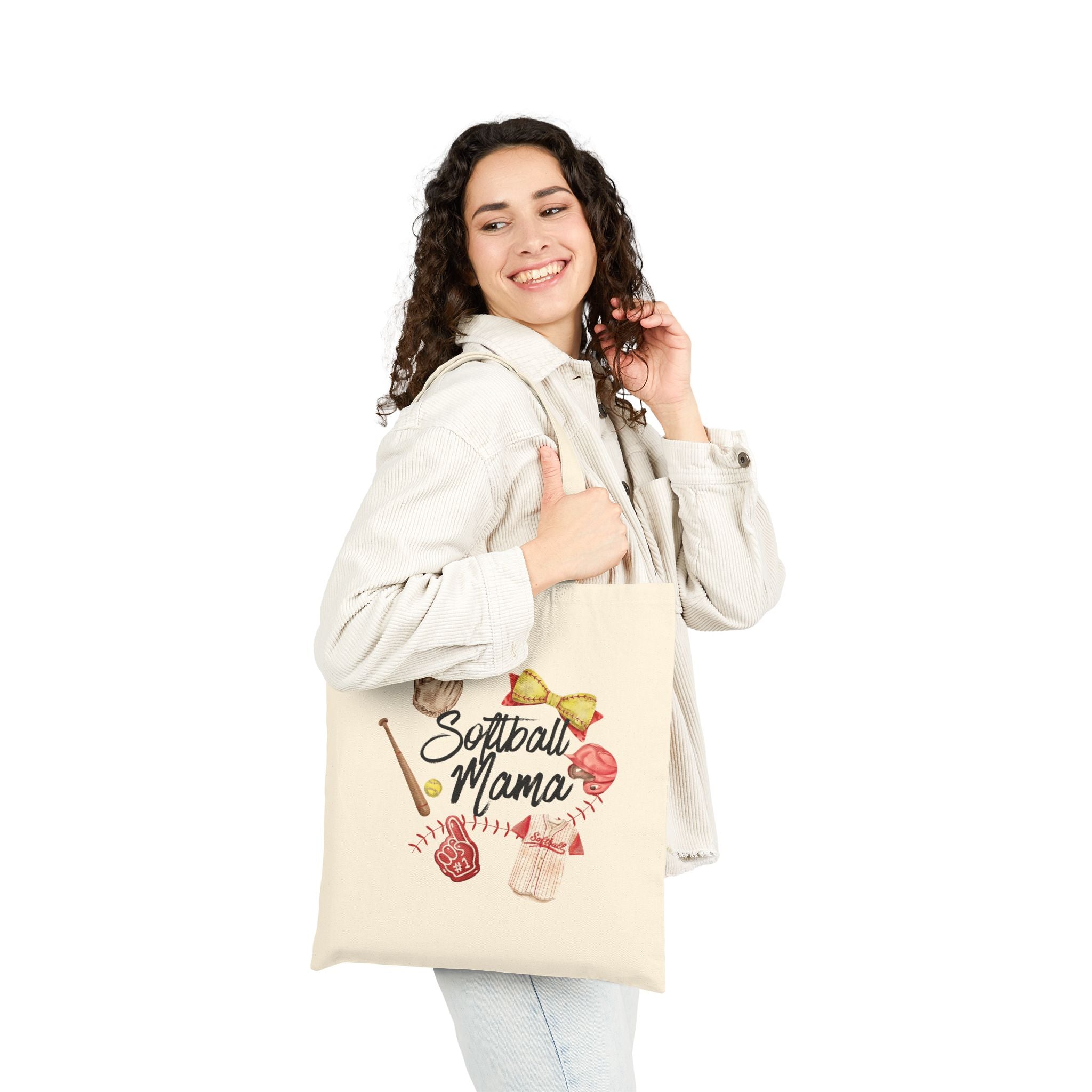 Softball Mom Canvas Tote