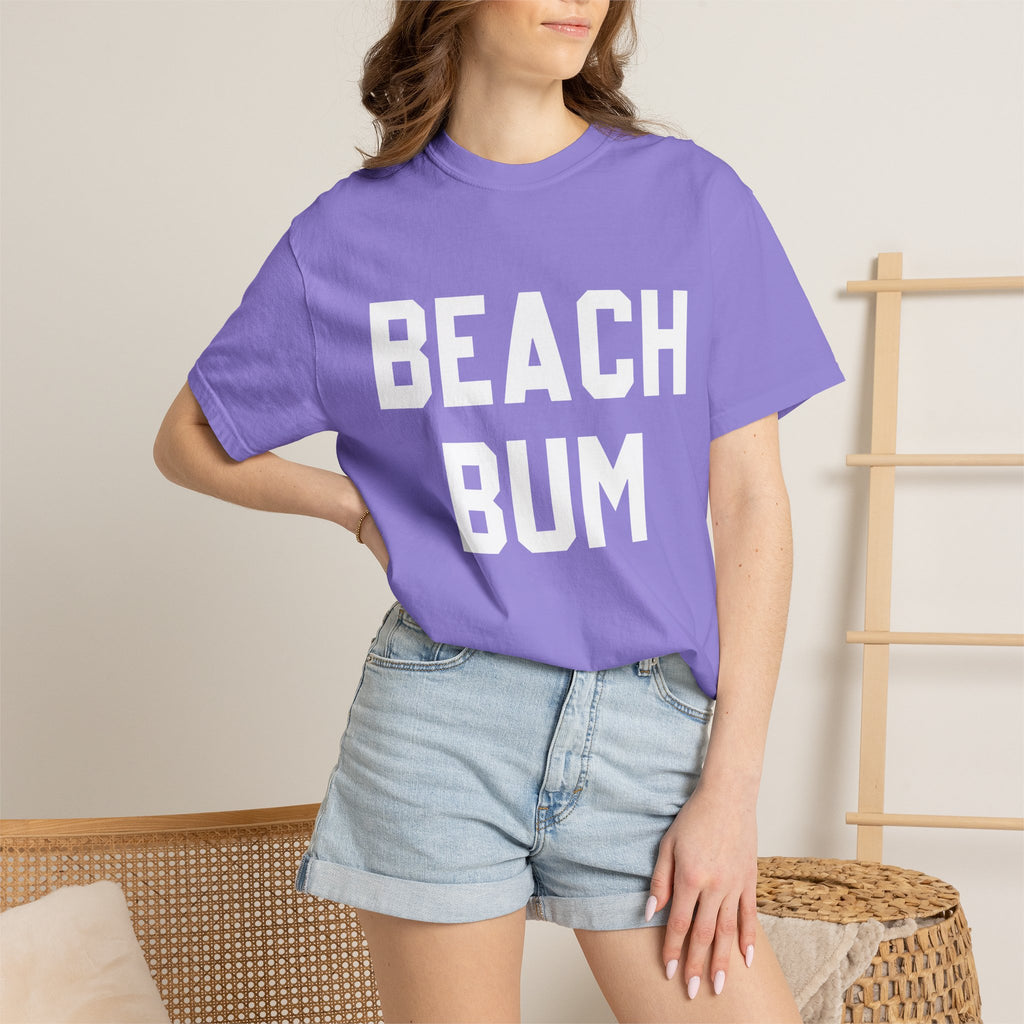 Beach Bum T-Shirt — Retro Bold Text Summer Tee