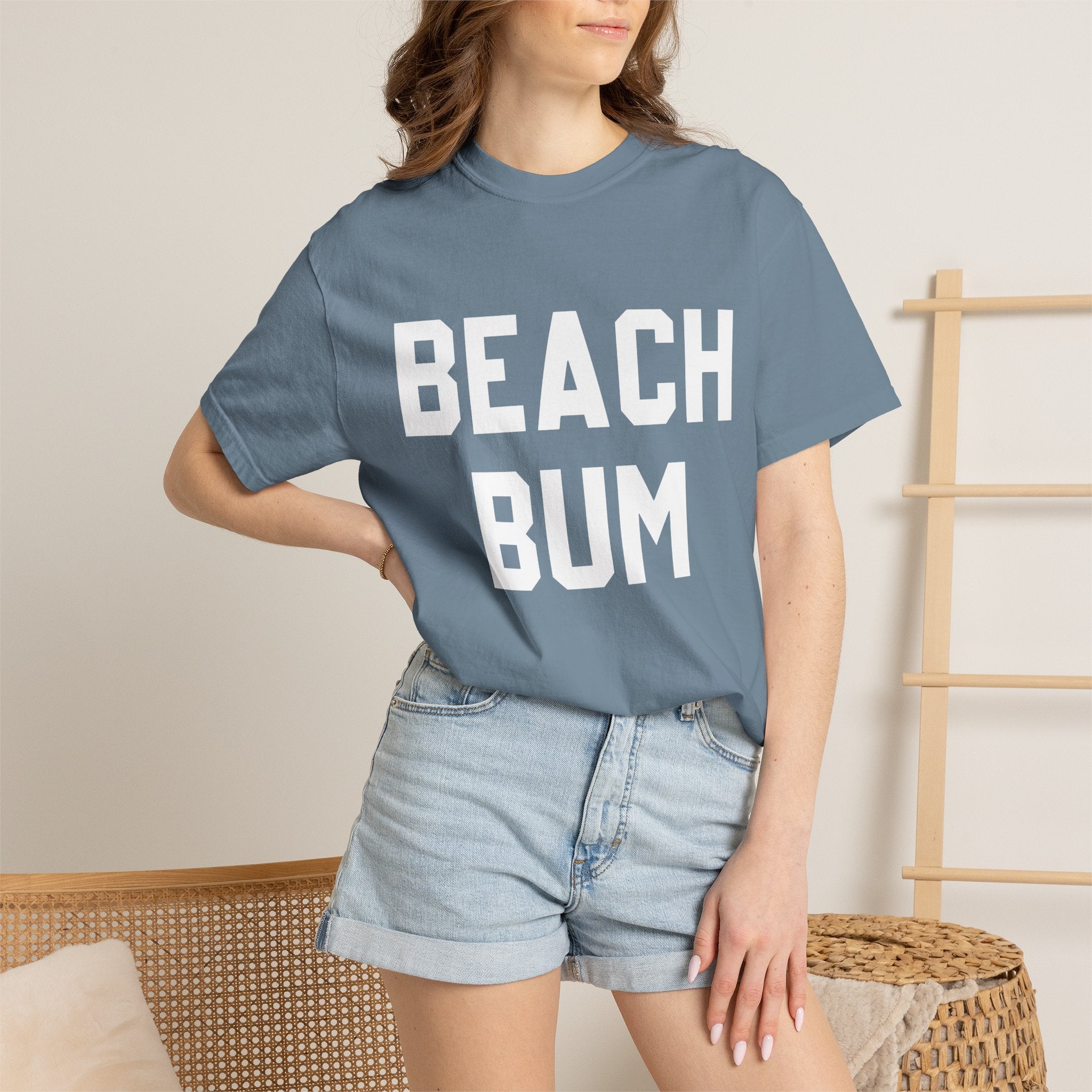Beach Bum T-Shirt — Retro Bold Text Summer Tee