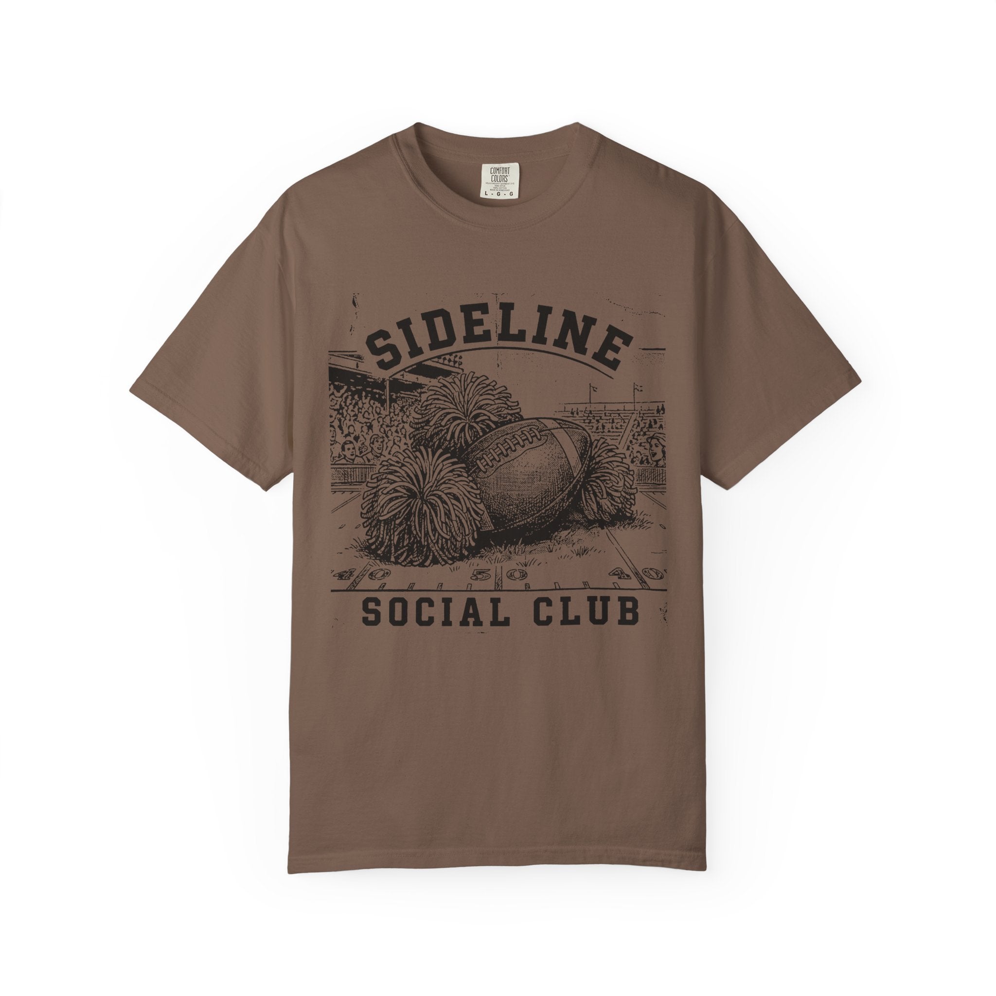 Sideline Social Club Football & Pom-Poms T-Shirt
