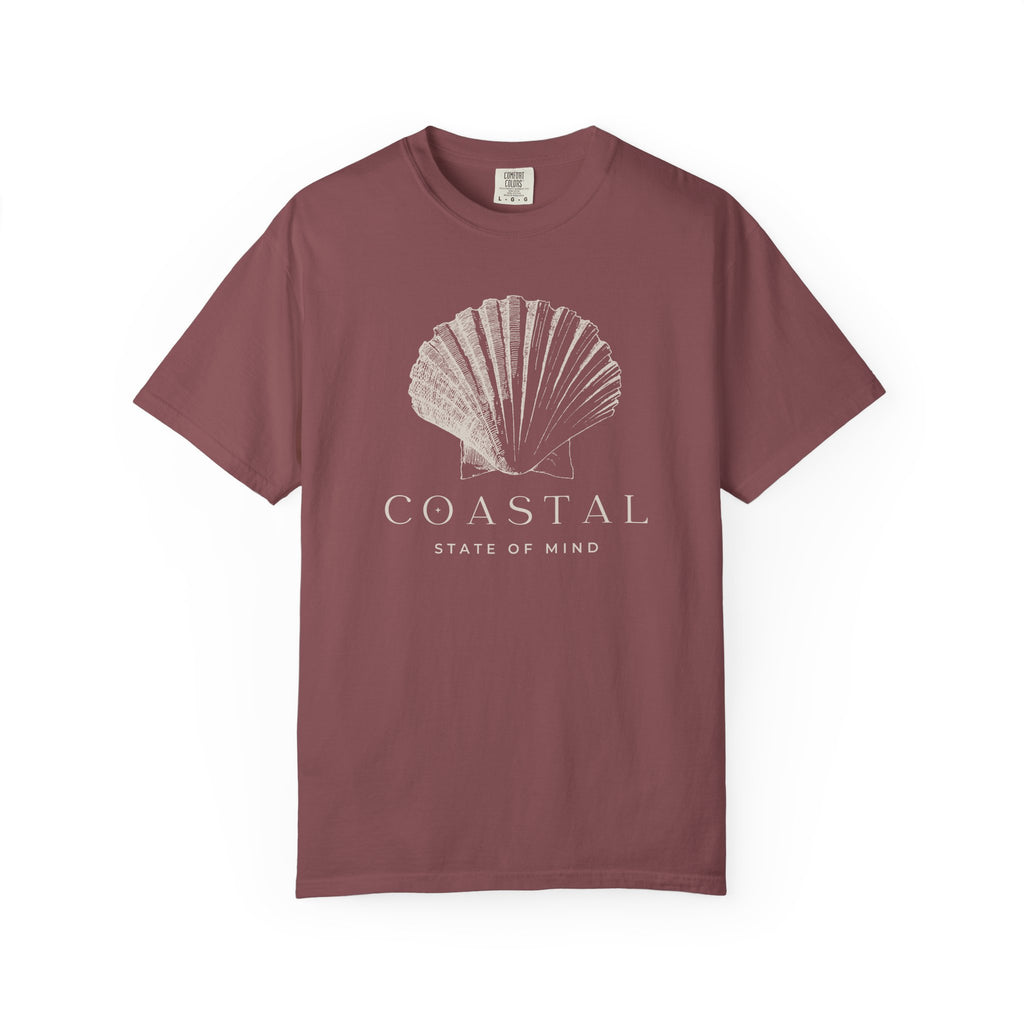Coastal Shell T-Shirt — Subtle Seashell Graphic Tee