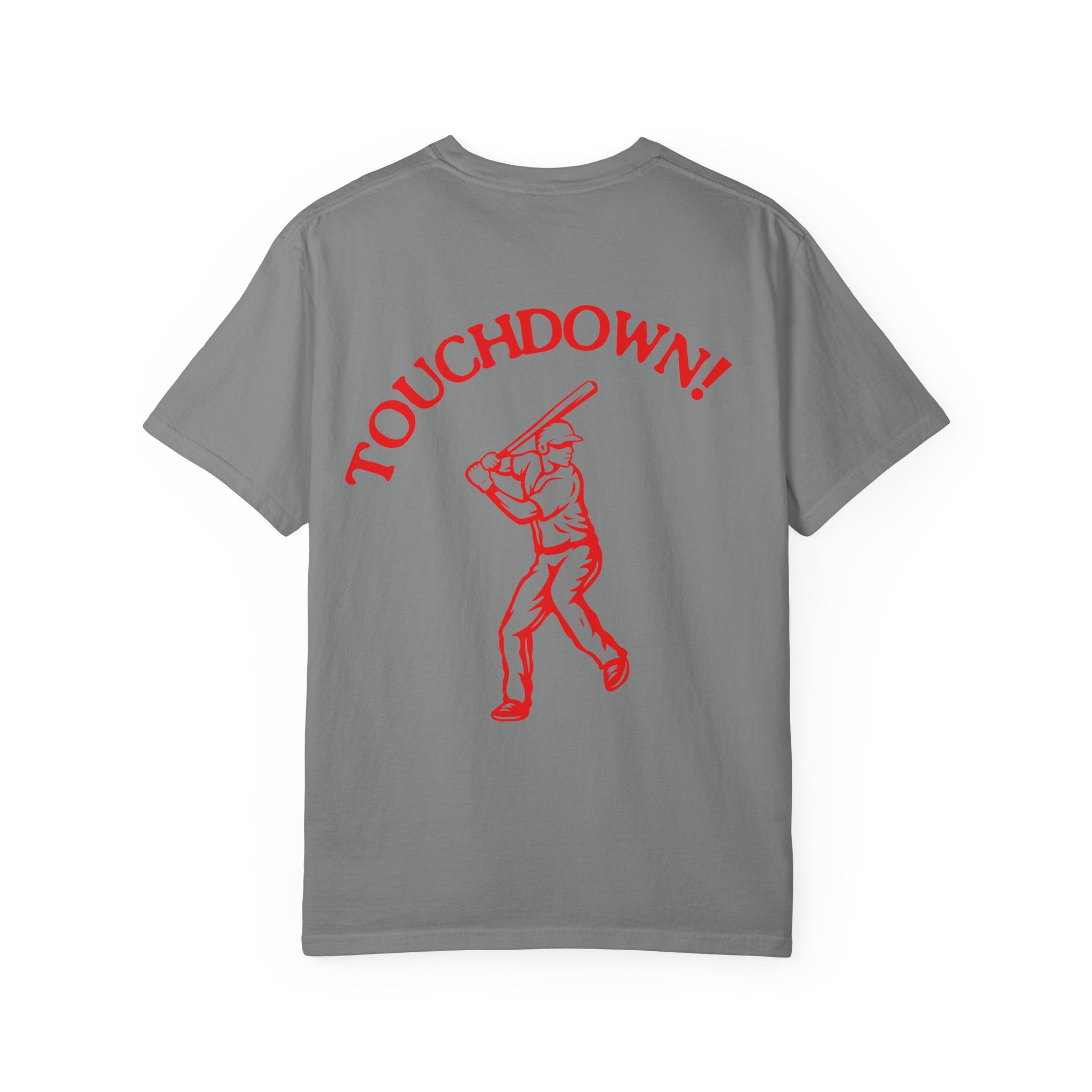 Homerun Hitters Club T-Shirt — Retro Baseball 'Touchdown!' Graphic Tee