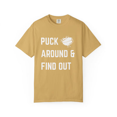Hockey 'Puck Around & Find Out' Graphic T-Shirt