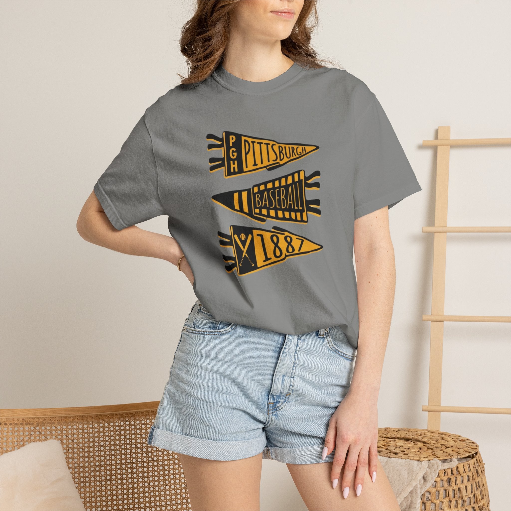 Pittsburgh Baseball Vintage Washed Tee