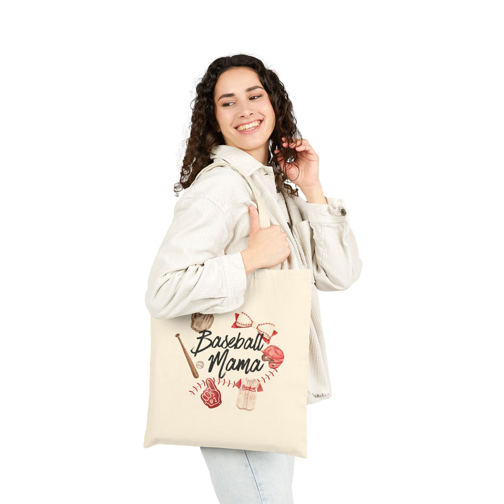 Baseball Mama Canvas Tote