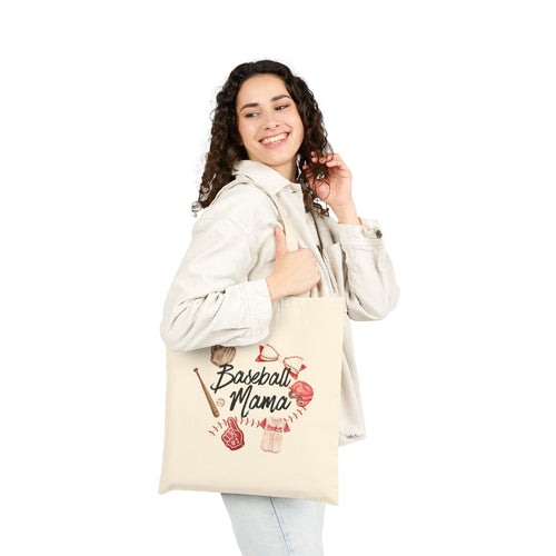 Baseball Mama Canvas Tote