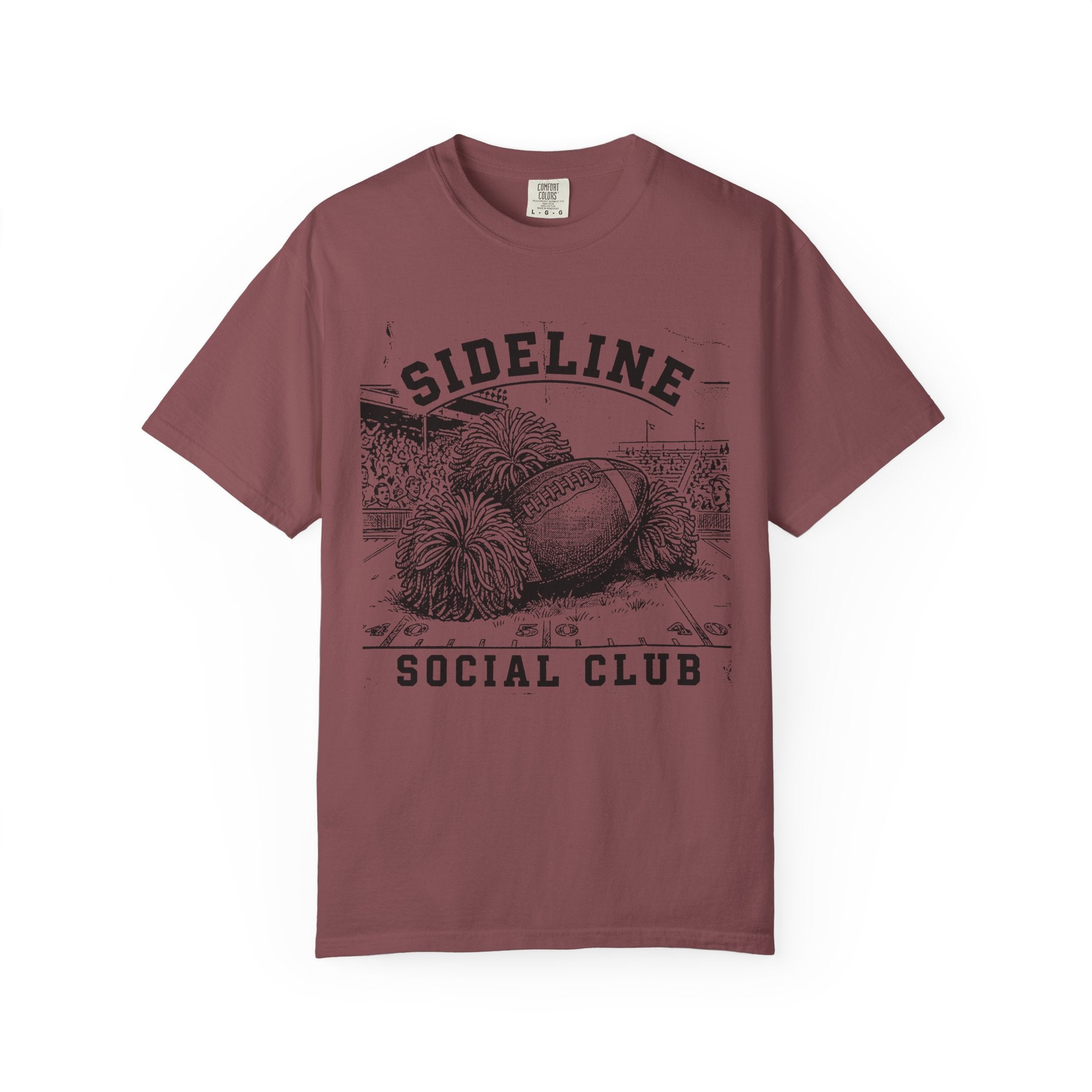 Sideline Social Club Football & Pom-Poms T-Shirt