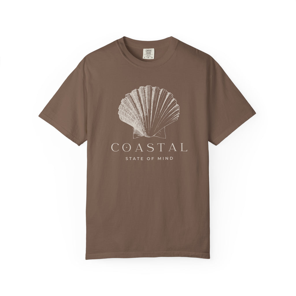 Coastal Shell T-Shirt — Subtle Seashell Graphic Tee