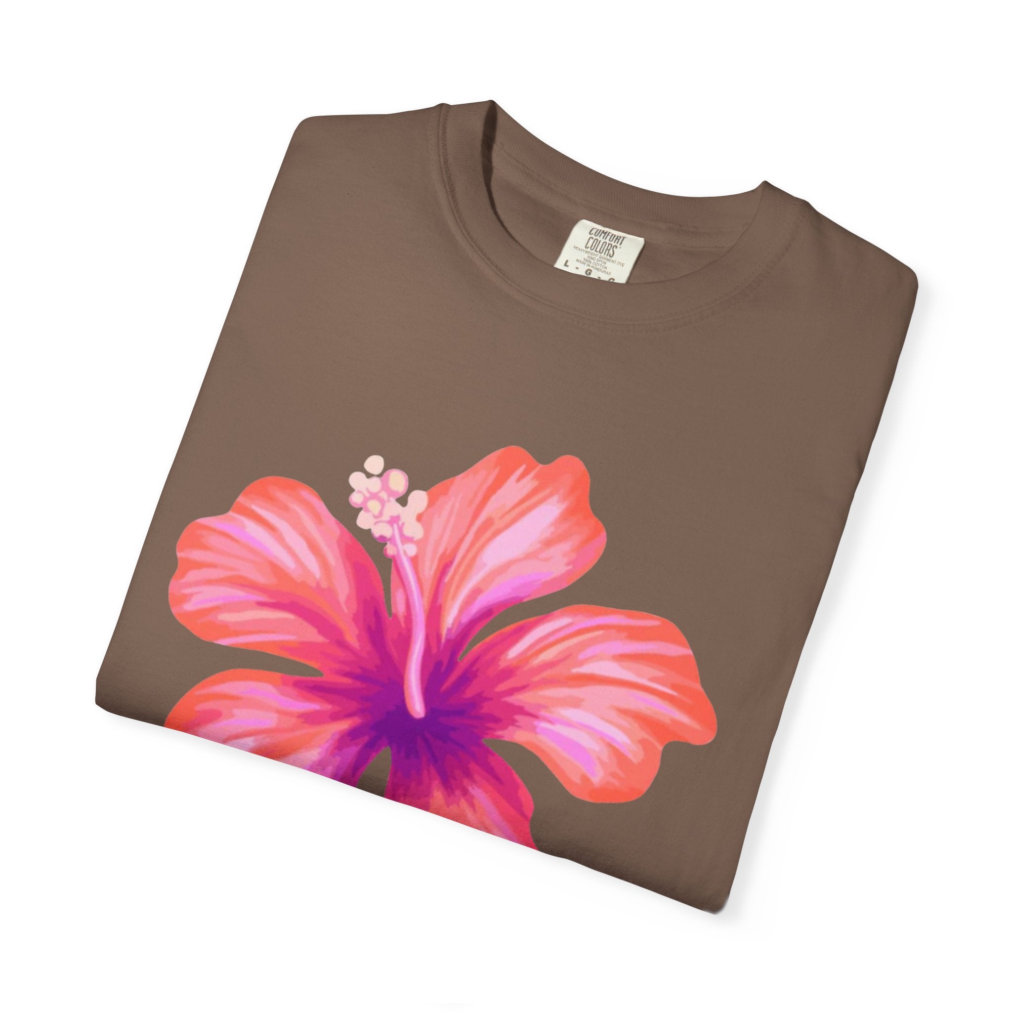 Hibiscus Floral T-Shirt – Tropical Pink Flower Tee