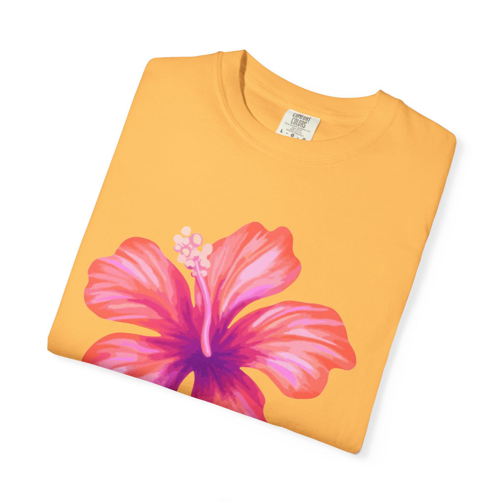Hibiscus Floral T-Shirt – Tropical Pink Flower Tee