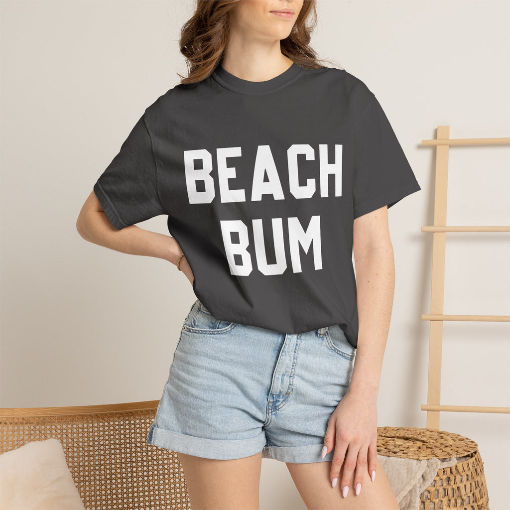 Beach Bum T-Shirt — Retro Bold Text Summer Tee