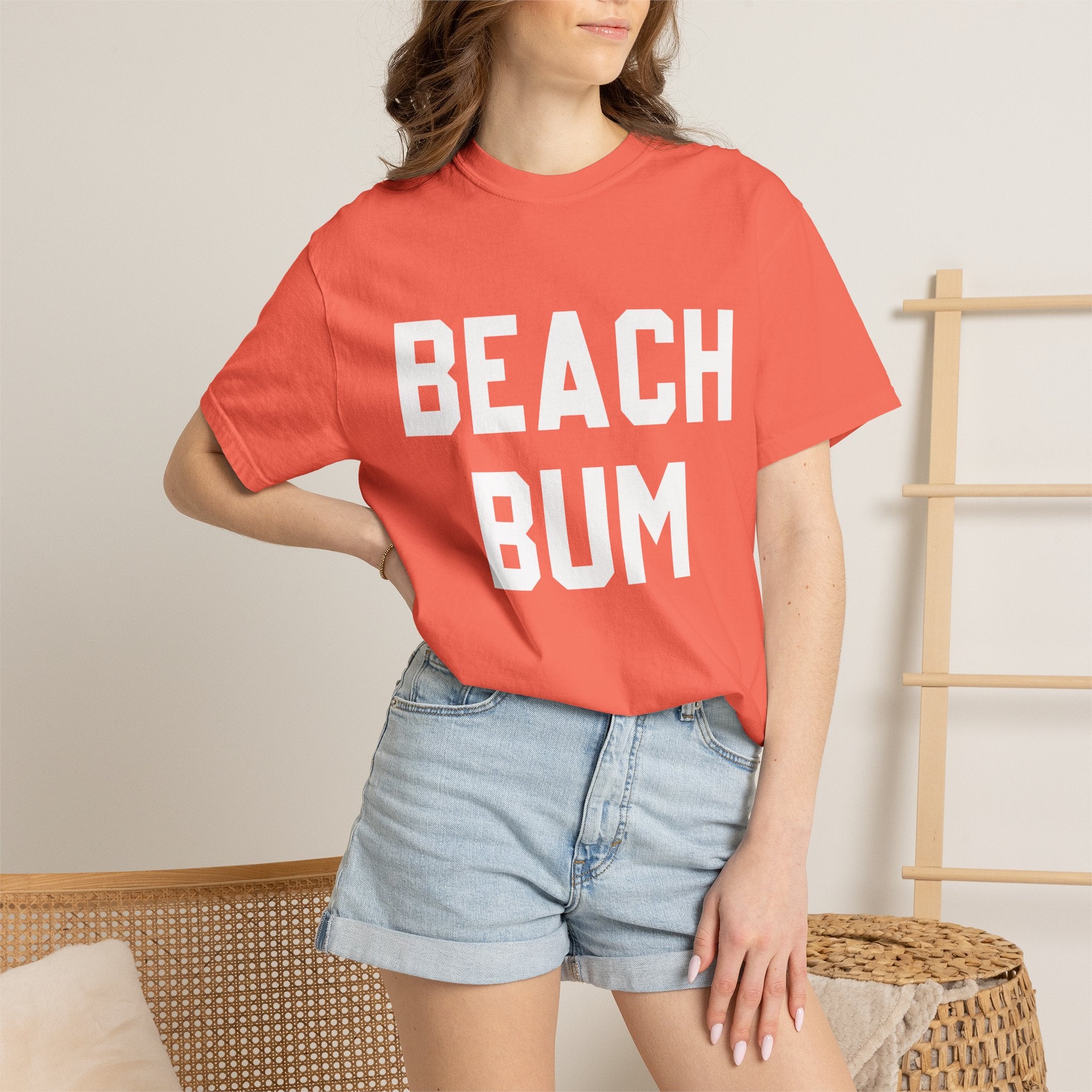 Beach Bum T-Shirt — Retro Bold Text Summer Tee